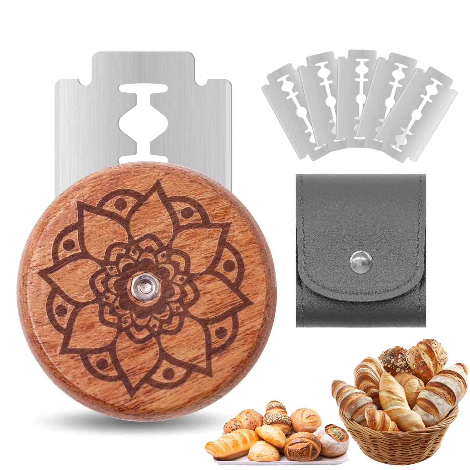 UFO Bread Lame for Sourdough,Bread Scorer Sourdough Tool,Lotus