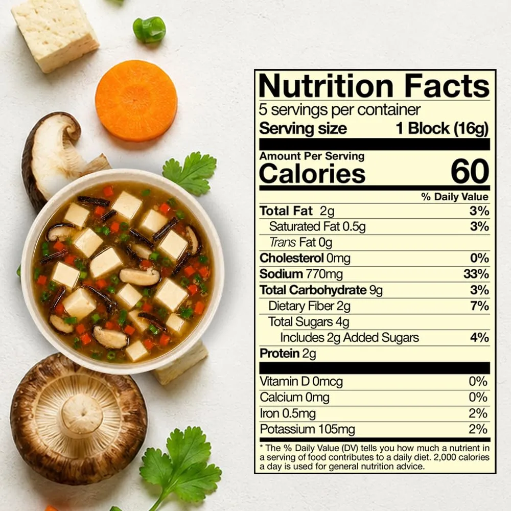 NFC, ISOUP Hot & Sour Freeze-Dried Soup, 2.82oz (Pack of 5)
