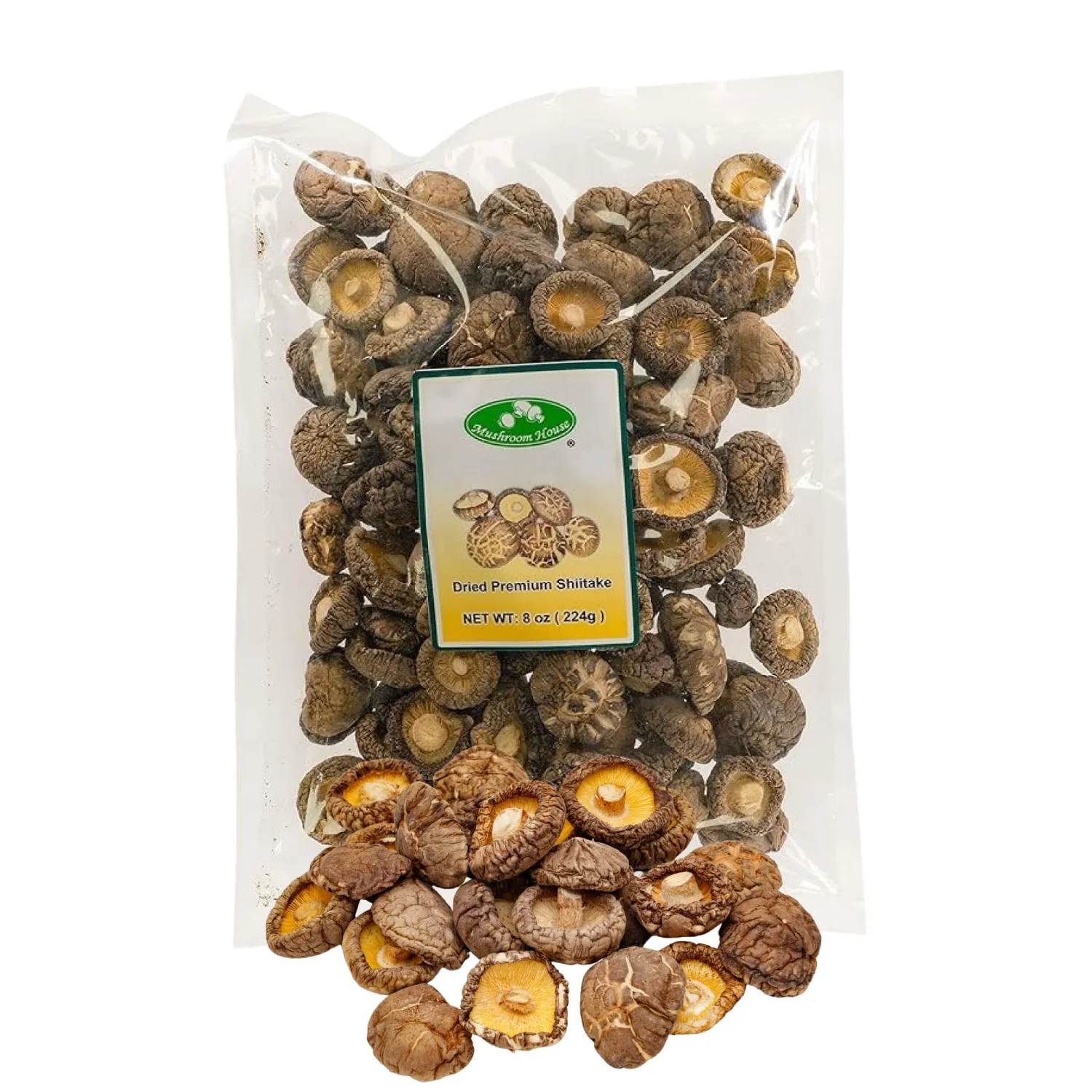 Mushroom House (MUSI1) Dried Shiitake Premium Mushrooms, 8 Oz