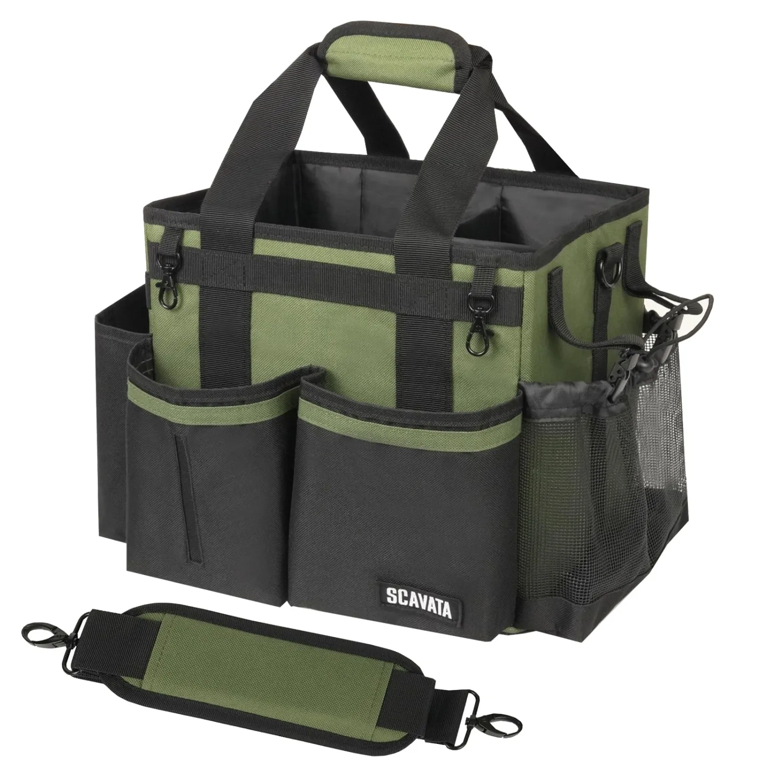 SCAVATA Compact Wearable Cleaning Caddy with Handle & Shoulder Straps