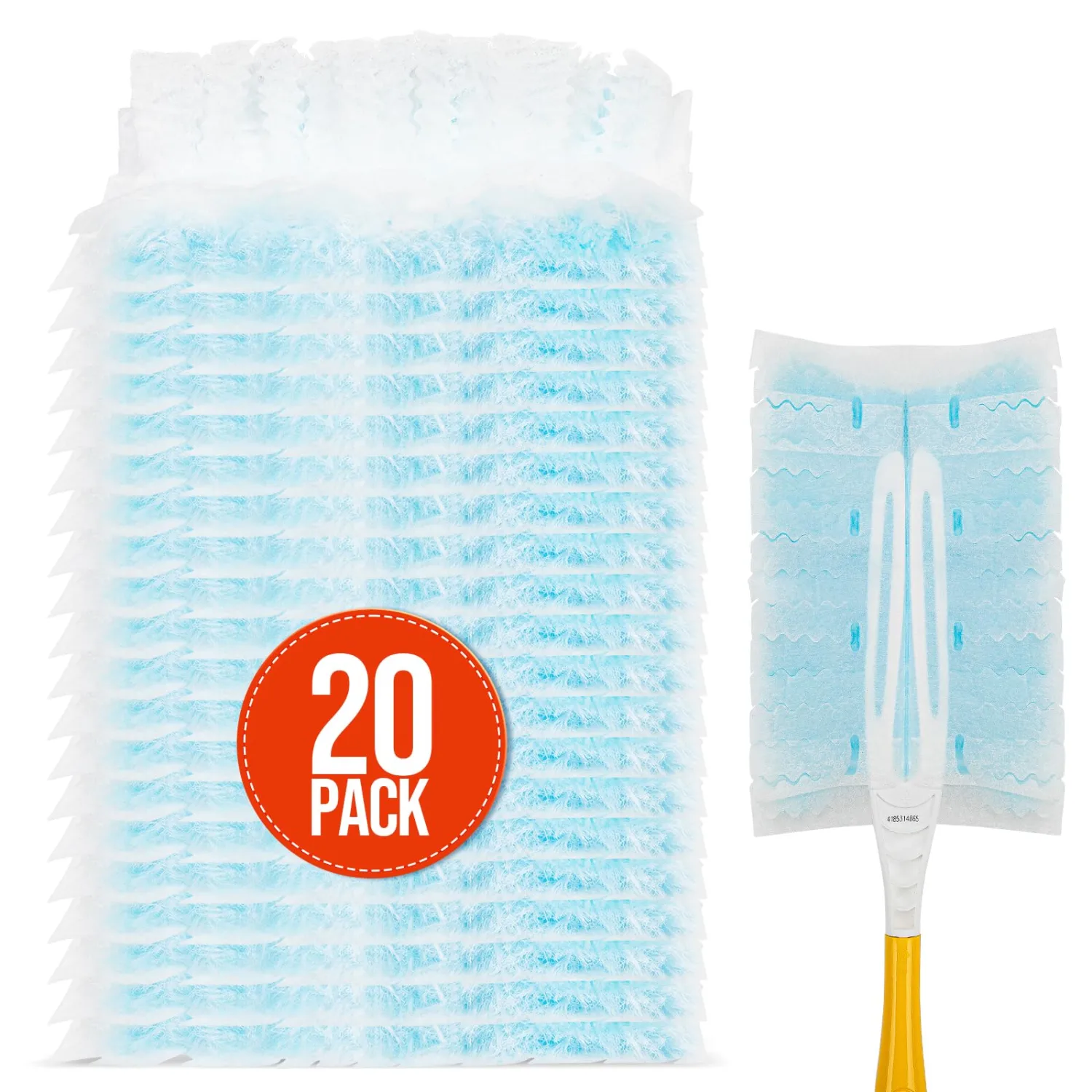 20 Count 180° Duster Refills Compatible with Swiffer Duster, Lavender