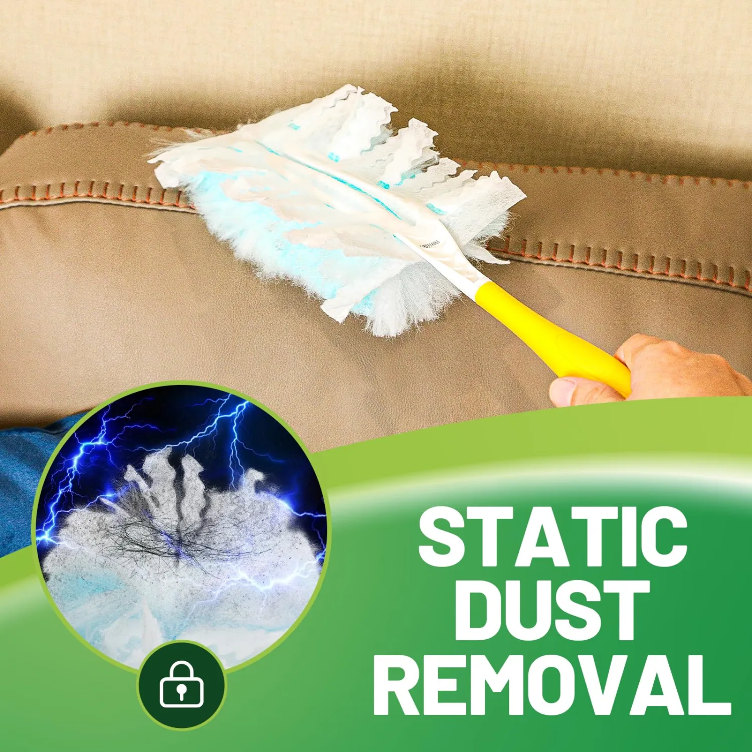 20 Count 180° Duster Refills Compatible with Swiffer Duster, Lavender