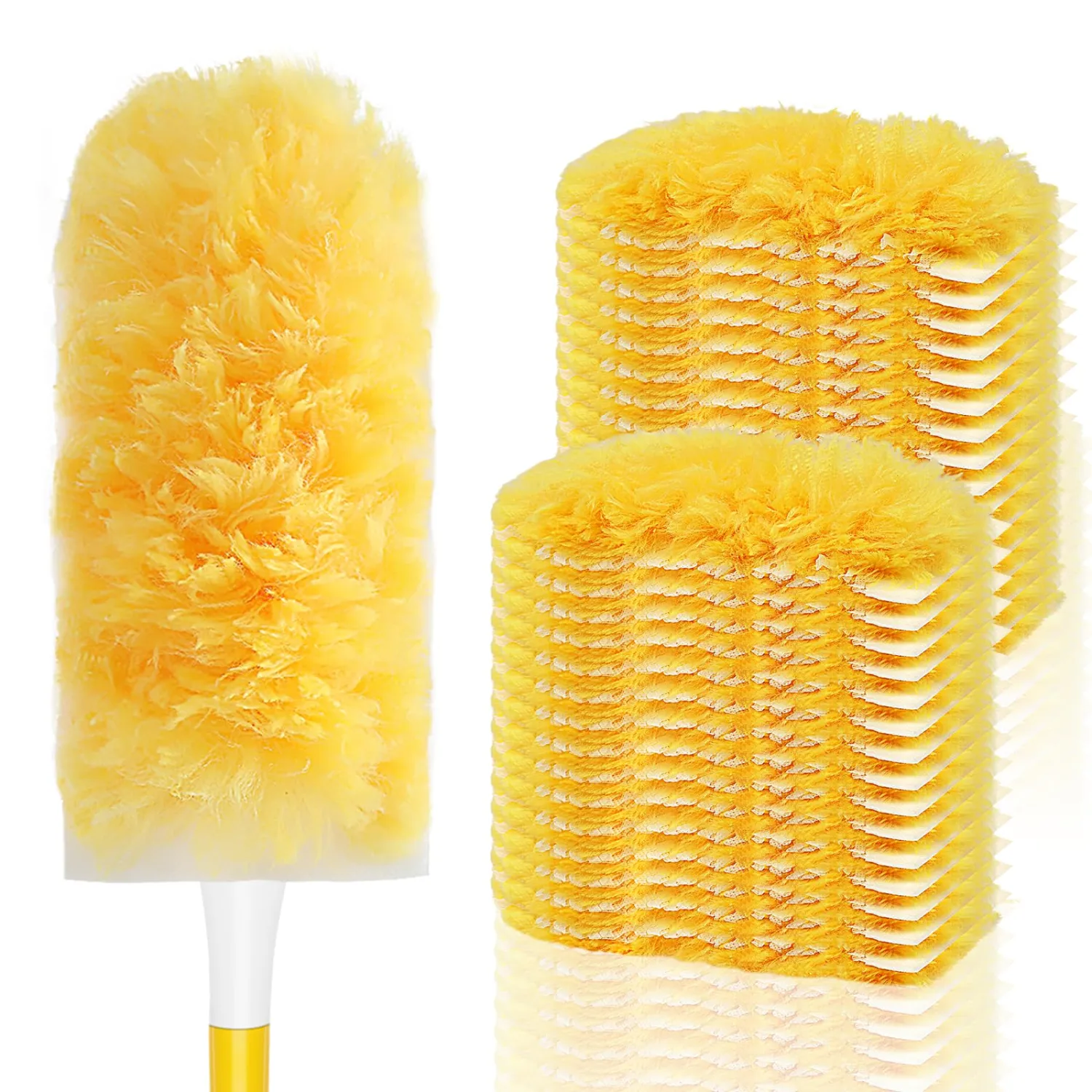 SetSail 25 Count Duster Refills Compatible with Swiffer Dusters,Orange