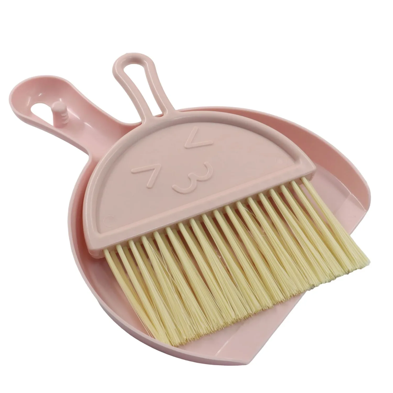 Mini Broom and Dustpan Set, Portable Sweeper Kit, Pink