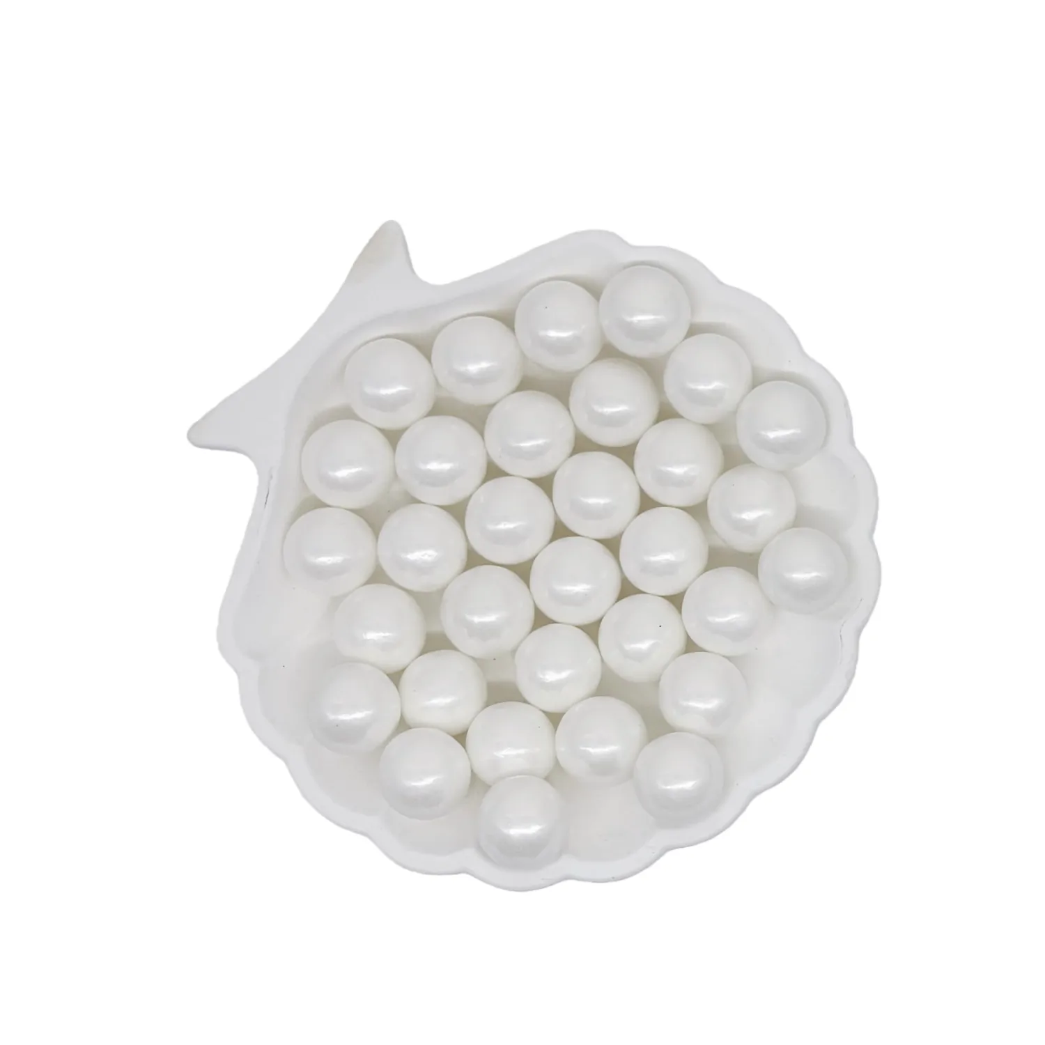 14mm Edible White Pearl Sugar Sprinkles Candy Mini Pearls Cake Decorations Cupcake Toppers Cookie Decorating Perfect for Wedding Party Valentine Halloween Christmas Supplies 3OZ