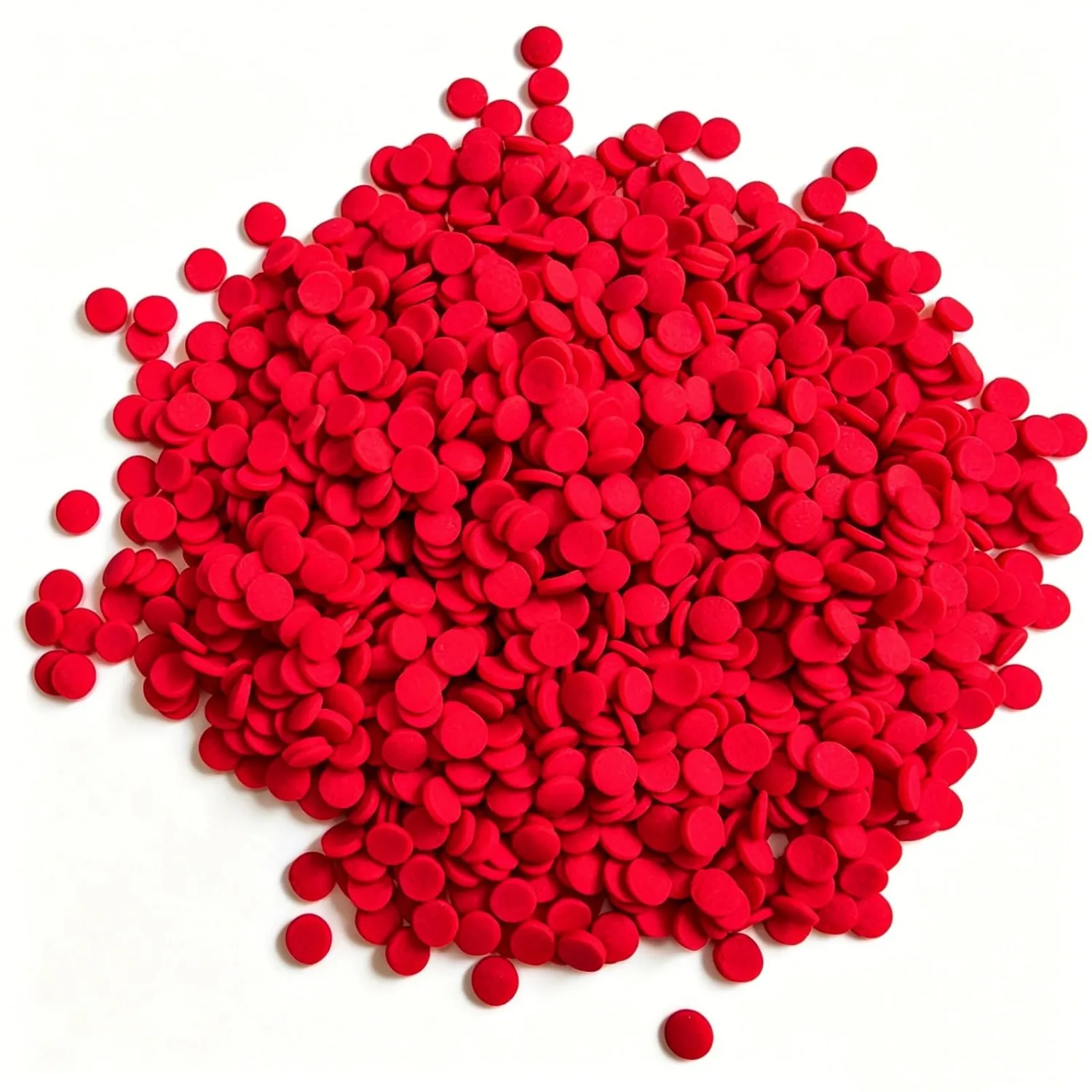 HeDeon&Rles Edible Red Sprinkles 100G 3.52oz Round Sprinkles for Baking Decoration Confetti Sprinkles for Cupcake Cookie Icing Topper