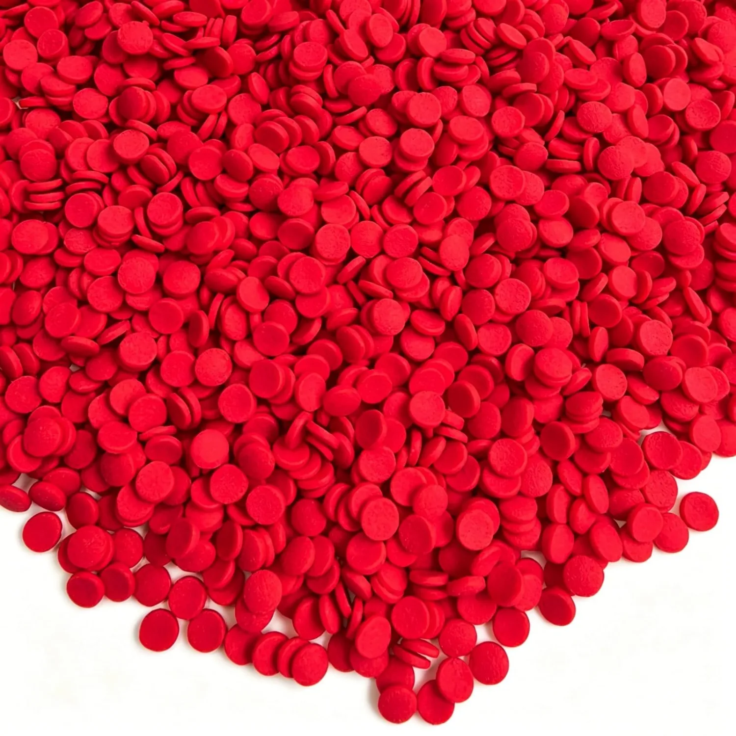 HeDeon&Rles Edible Red Sprinkles 100G 3.52oz Round Sprinkles for Baking Decoration Confetti Sprinkles for Cupcake Cookie Icing Topper