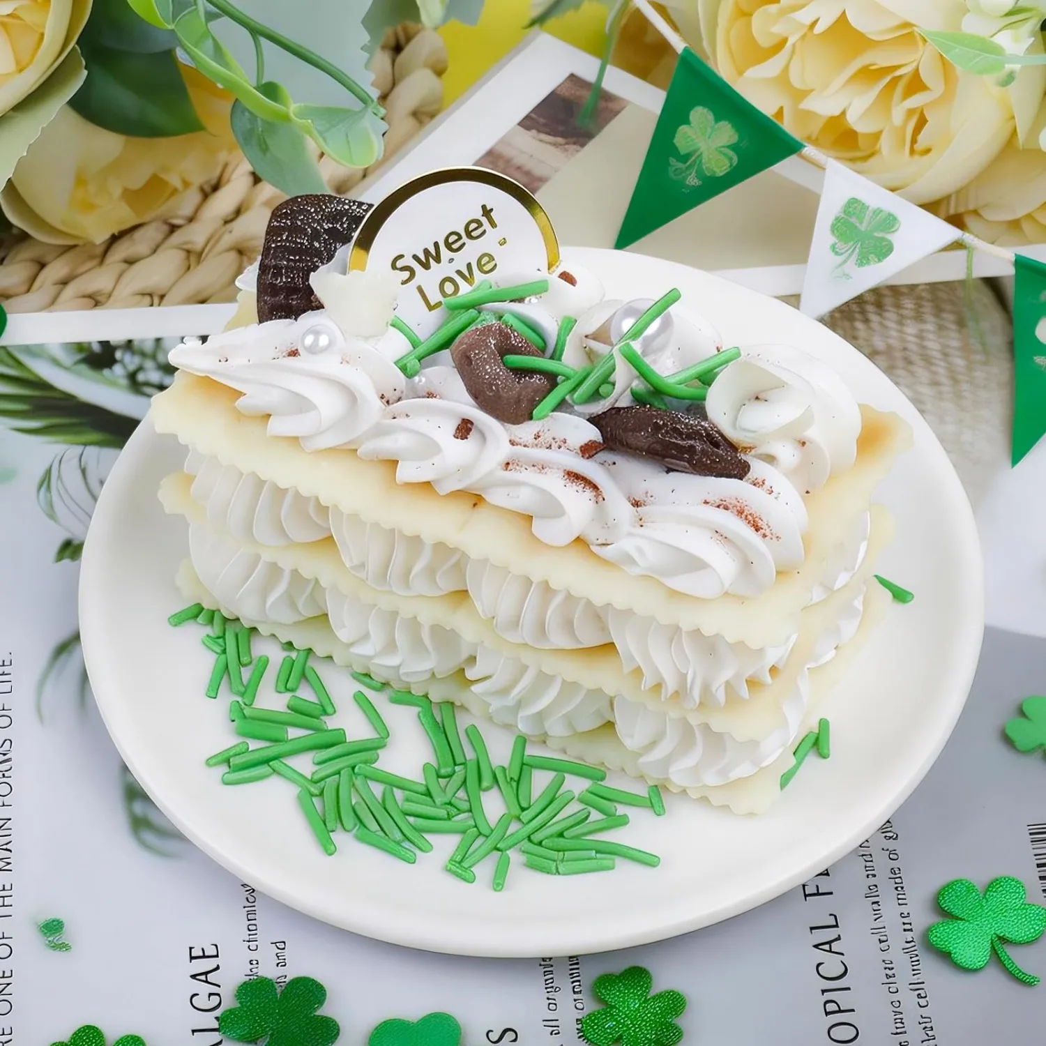 Green Sprinkles, Edible Green Jimmies for Cake Decorating