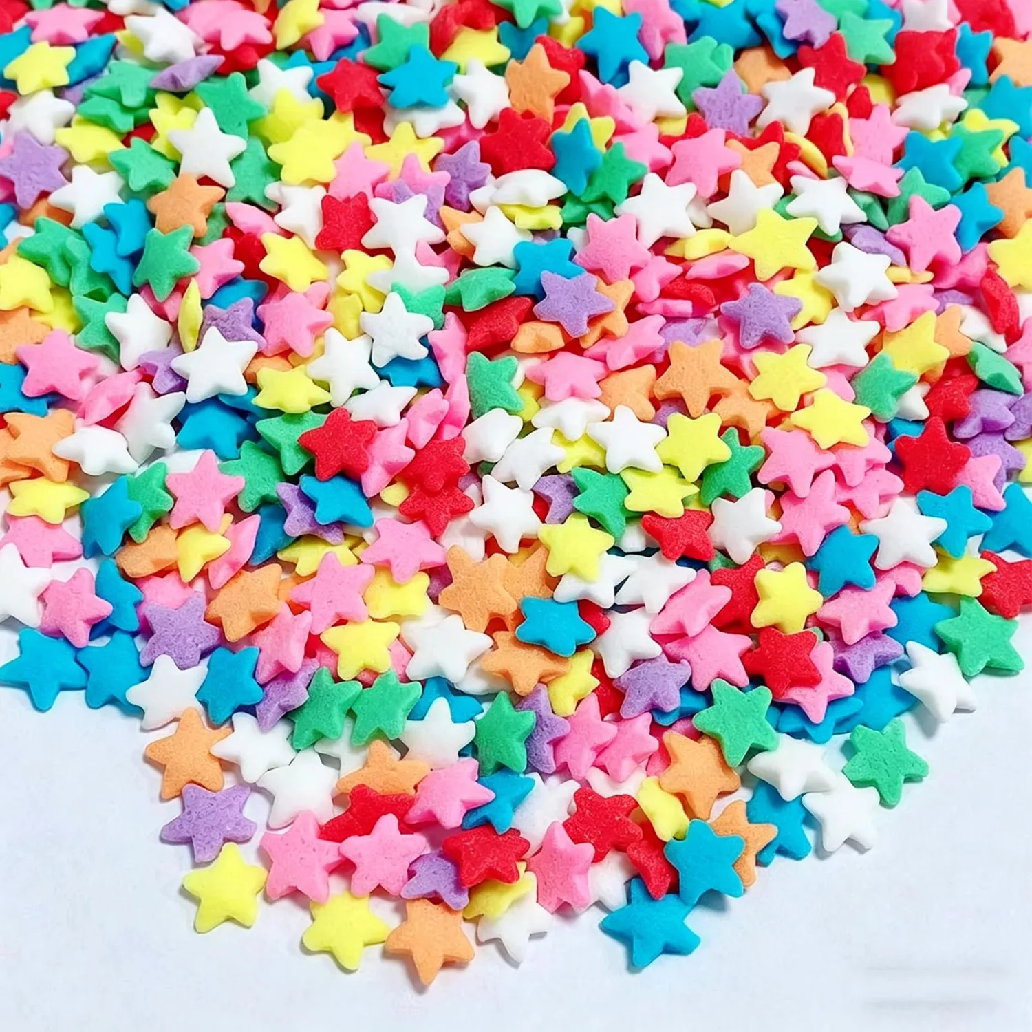 Sentovac Rainbow Star Sprinkles Edible Colorful Confetti Star for Cake Decorating Candy Cake Cupcake Cookie Baking Donuts Ice Cream Decorations Birthday Party Christmas Holiday Supplies