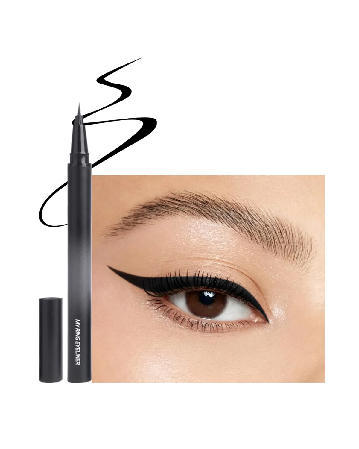 2 PCS Waterproof Black Liquid Eyeliner Beauty Makeup for Women