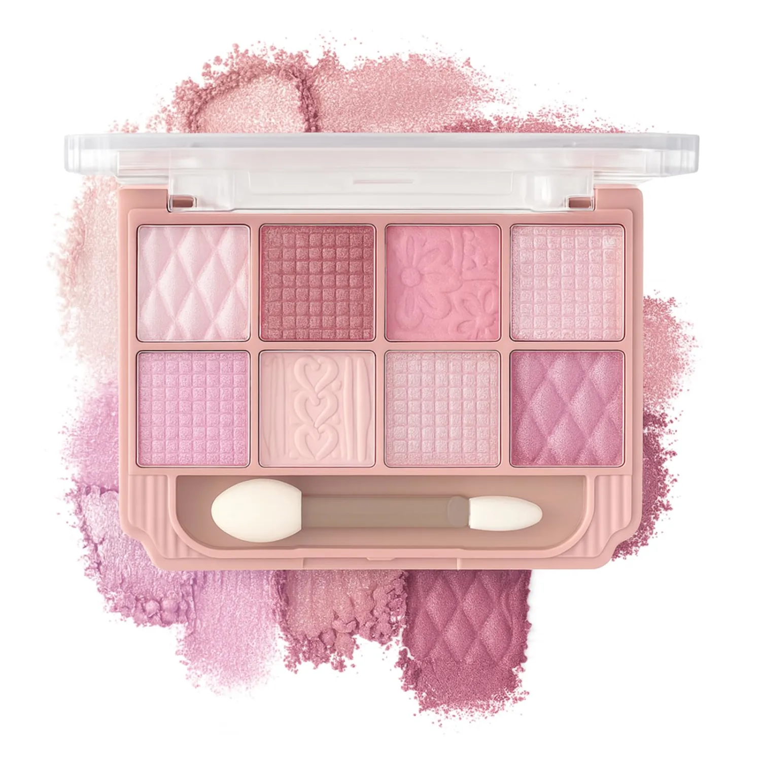 Light Pink Eyeshadow Palette, Neutral Buildable Matte Glitter Eye Shadow