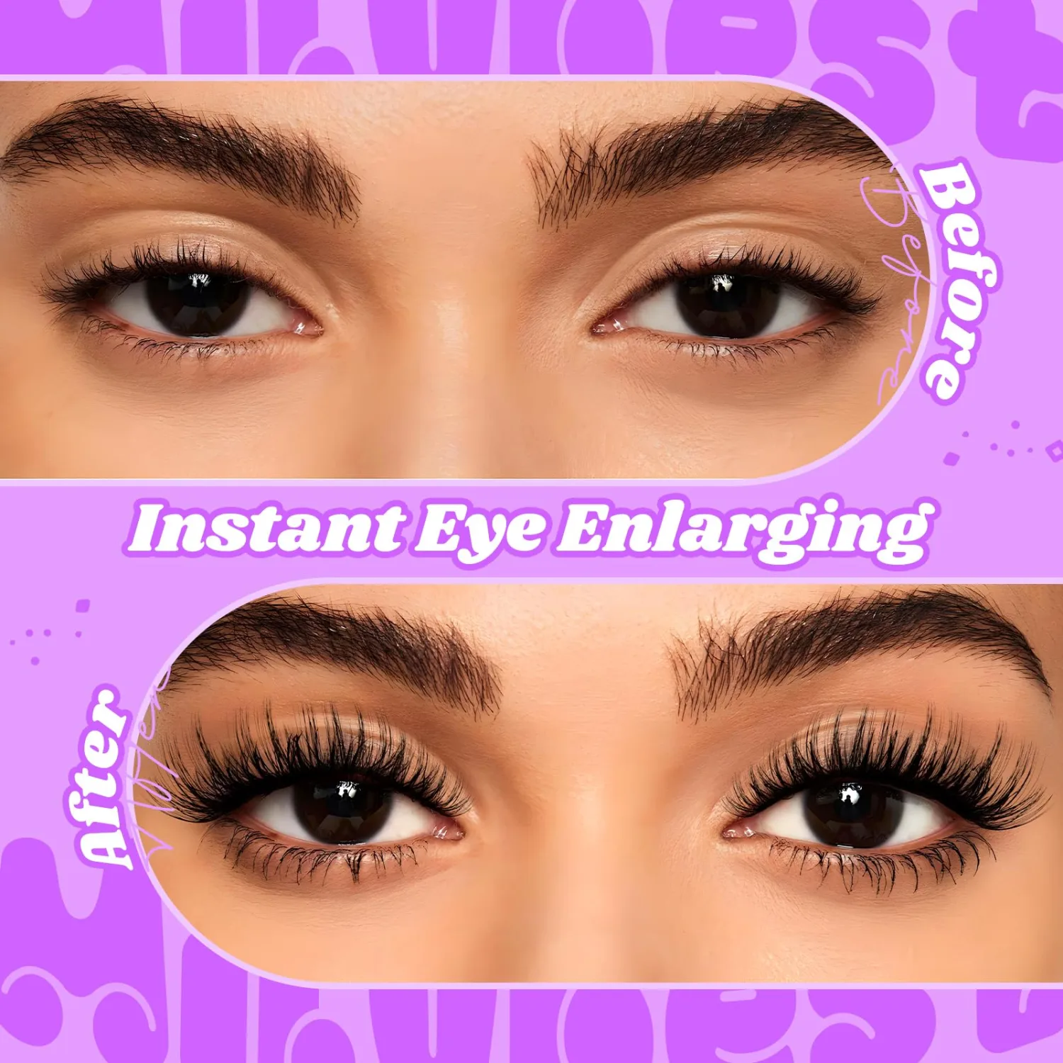 MilyBest Fable Lash Clusters, 88pcs Fluffy Wispy D Curl 8-16mm