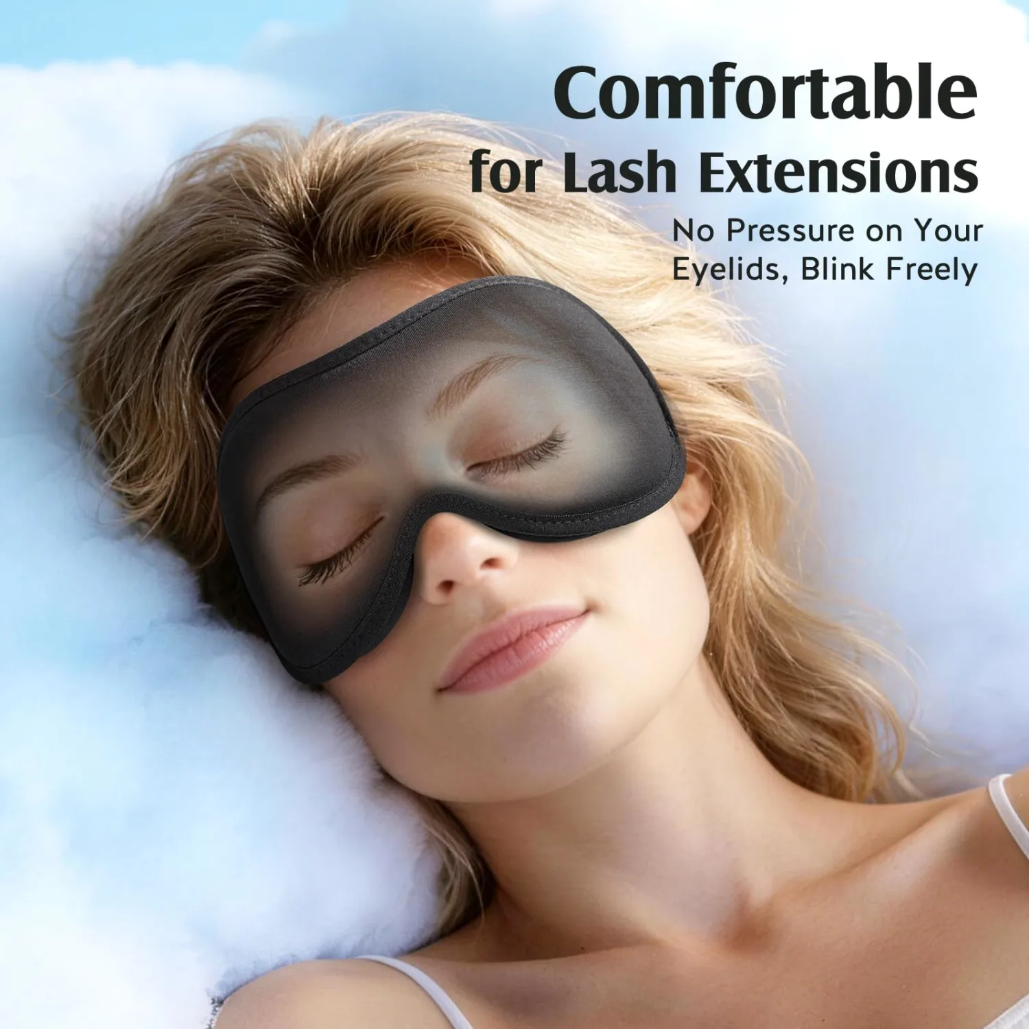 YFONG Sleep Mask for Women Lash Extension 3D PRO Eye Mask for Sleeping