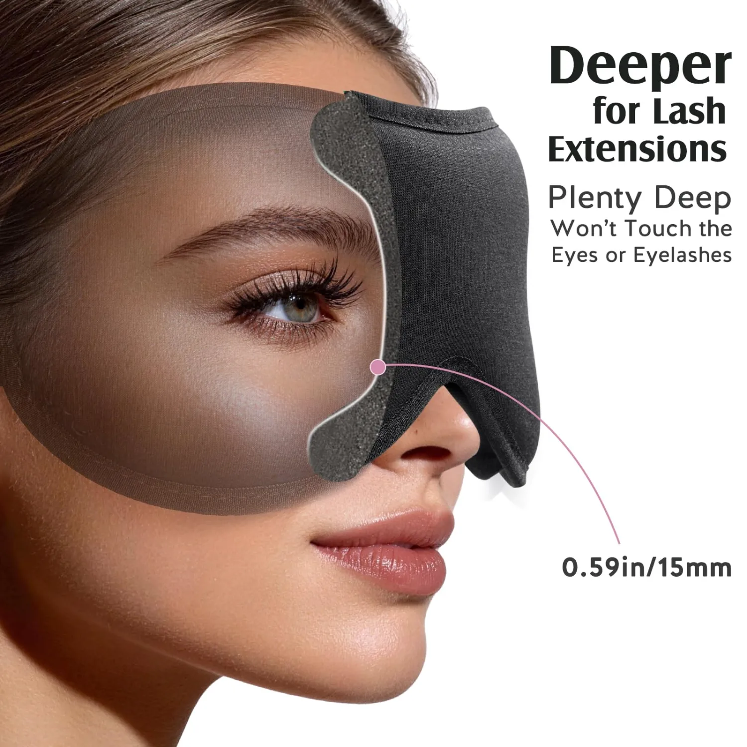 YFONG Sleep Mask for Women Lash Extension 3D PRO Eye Mask for Sleeping