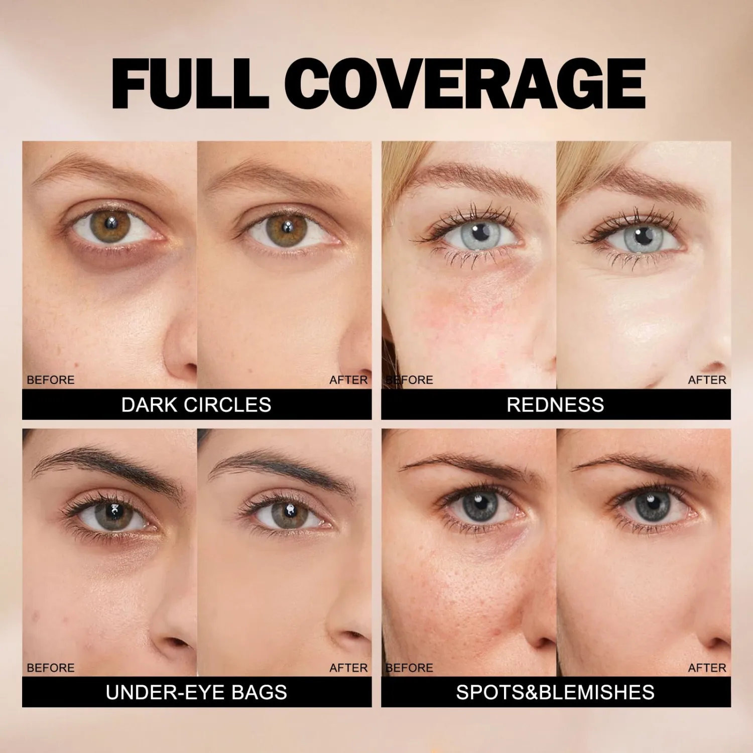 Anglicolor Full Coverage Under Eye Concealer for Dark Circles 0.42 fl oz