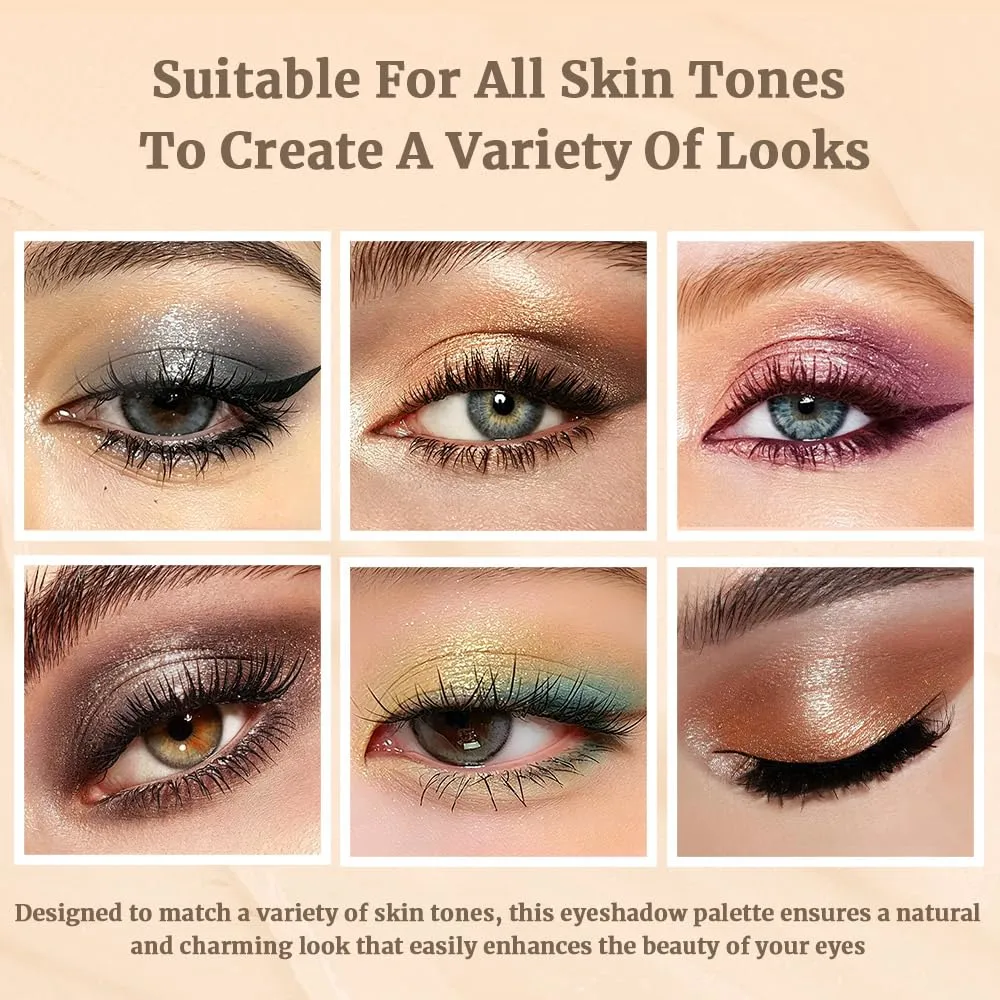4 Color Eyeshadow Palette, Dusty Rose Mauve Eye Shadow Quad with Matte & Shimmer Finishes | Highly Pigmented, Blendable, Long Lasting Pink Mauve Eyeshadow for Everyday, Soft Glam & Romantic Makeup 3