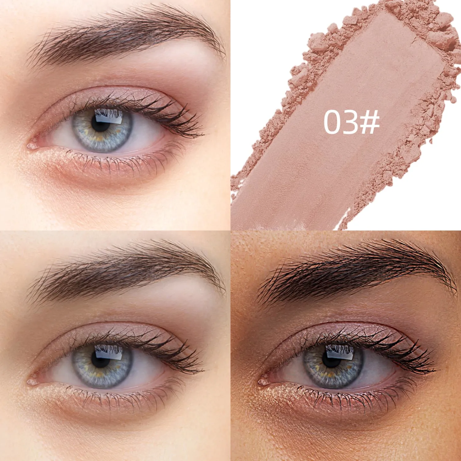 Single Matte Eyeshadow Palette, Mist Rose Eye Shadow Makeup for Women, Smooth Eye-Shadow Powder with Lightweight & Blendable Formula for Daily Eye Shadow Palette Fairy Makeup #03