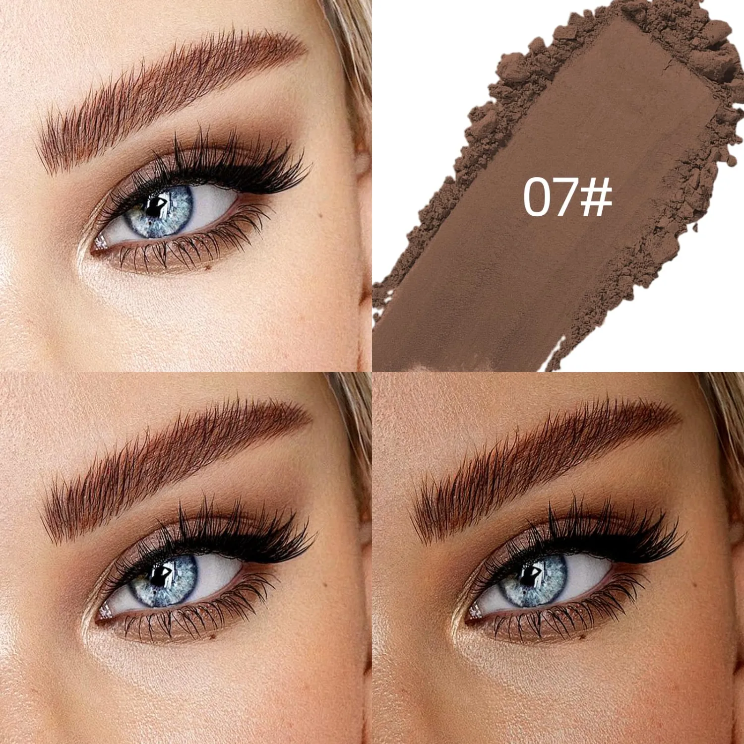 Single Matte Eyeshadow Palette, Dark Brown Eye Shadow Makeup for Women, Smooth Eye-Shadow Powder with Lightweight & Blendable Formula for Daily Eye Shadow Palette Fairy Makeup #07