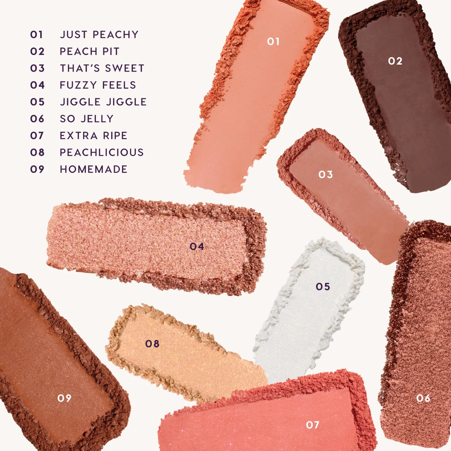 ColourPop Peach Jelly Eyeshadow Palette - Peachy Warm Neutral Eyeshadow Palette with Matte & Glitter Finishes - High Pigment Glowy Eye Makeup with Longwear Formula (0.3 oz)