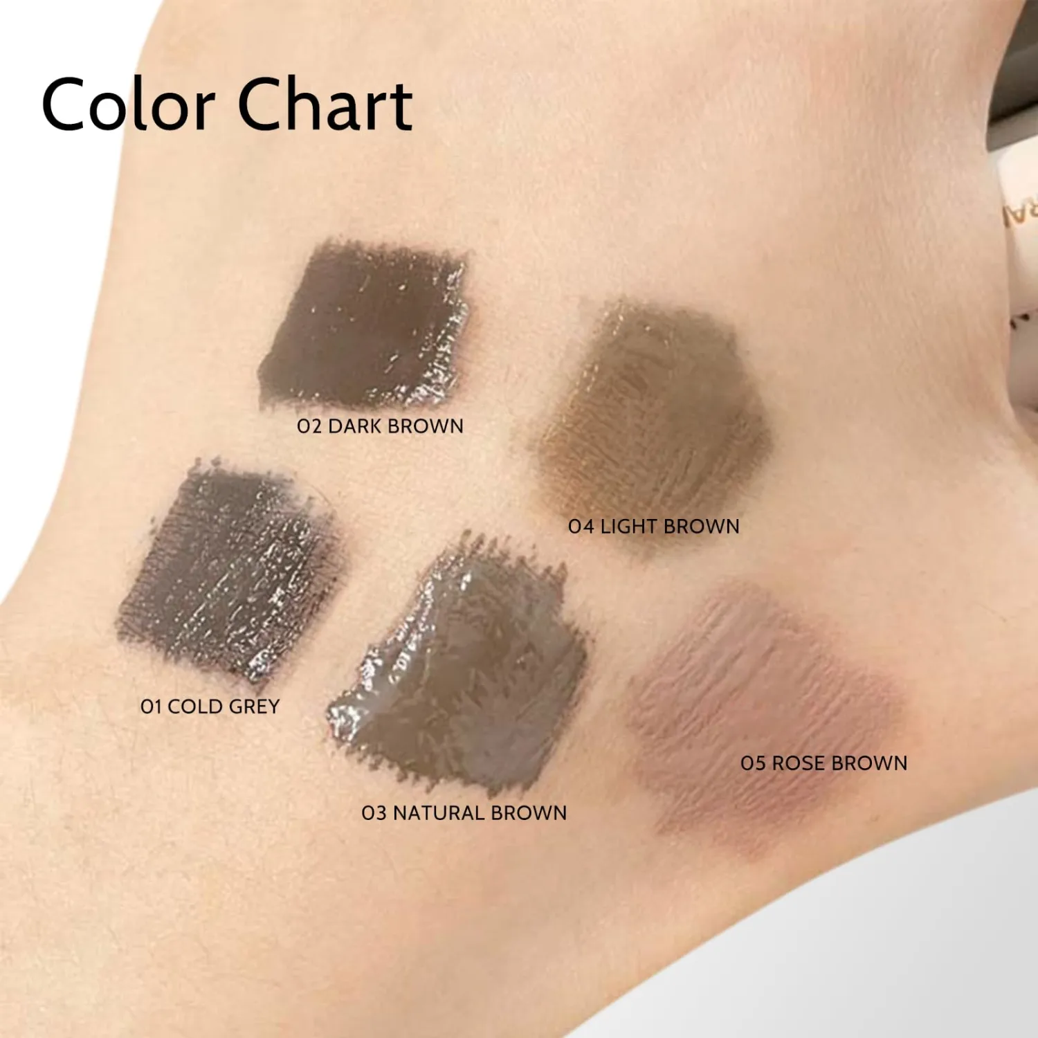 2 PCS Tinted Eyebrow Cream, Ultra-Fine Tinted Eyebrow Gel Long Lasting Transfer-proof Eyebrow Mascara, Waterproof, Non-Clumping, Create Voluminous Looking Brows, Rose Brown