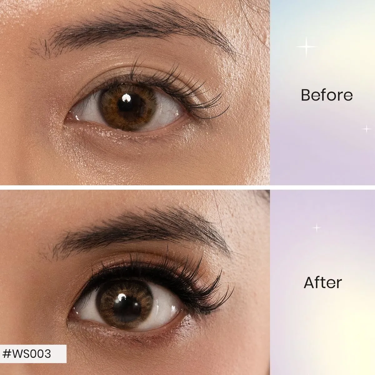 RUBY VIBE CO Lashes Strips, Chic Wisps WC001, Faux Mink Fibers