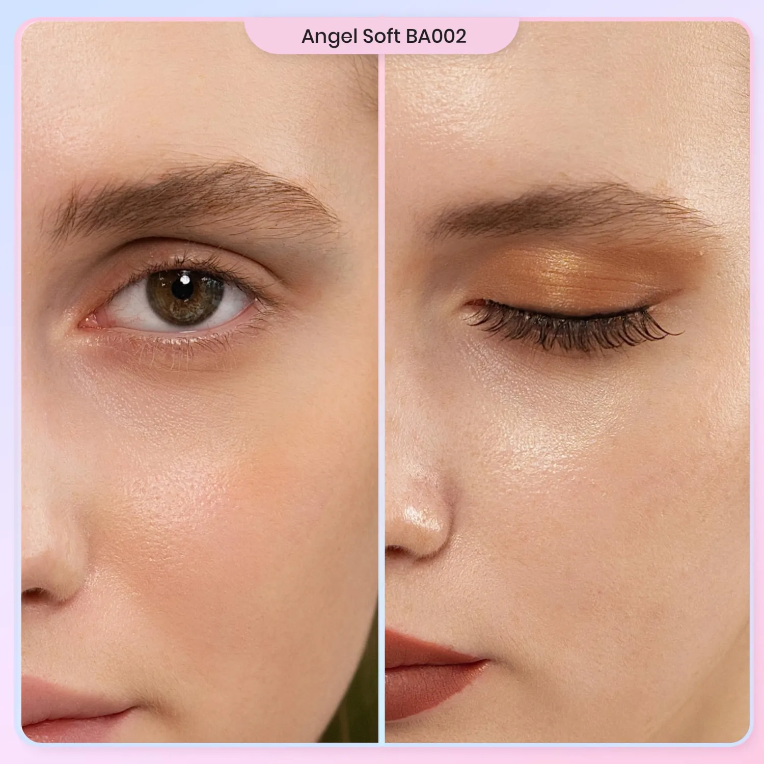 RUBY VIBE CO False Eyelashes, Premium Synthetic Fibers, Angel Soft BA002
