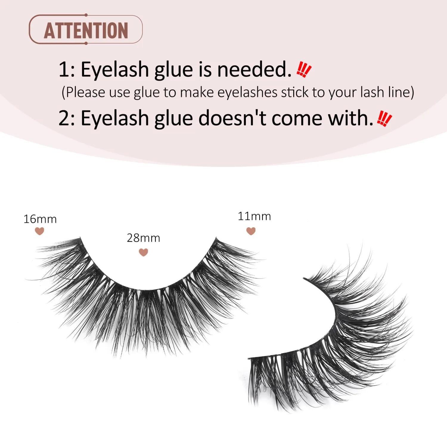 Onlyall Cat Eye Lashes Natural False Eyelashes Wispy Fake Lashes Strips Volume Eyelashes M19
