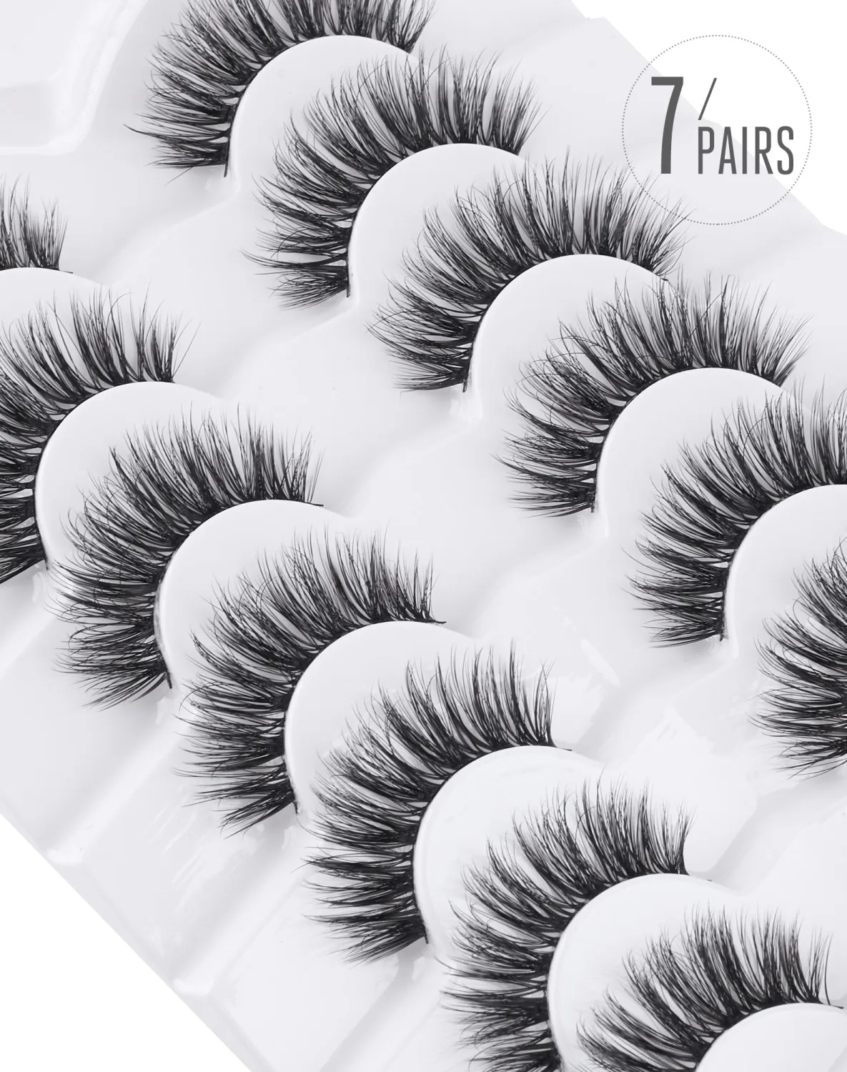 Onlyall Cat Eye Lashes Natural False Eyelashes Wispy Fake Lashes Strips Volume Eyelashes M19