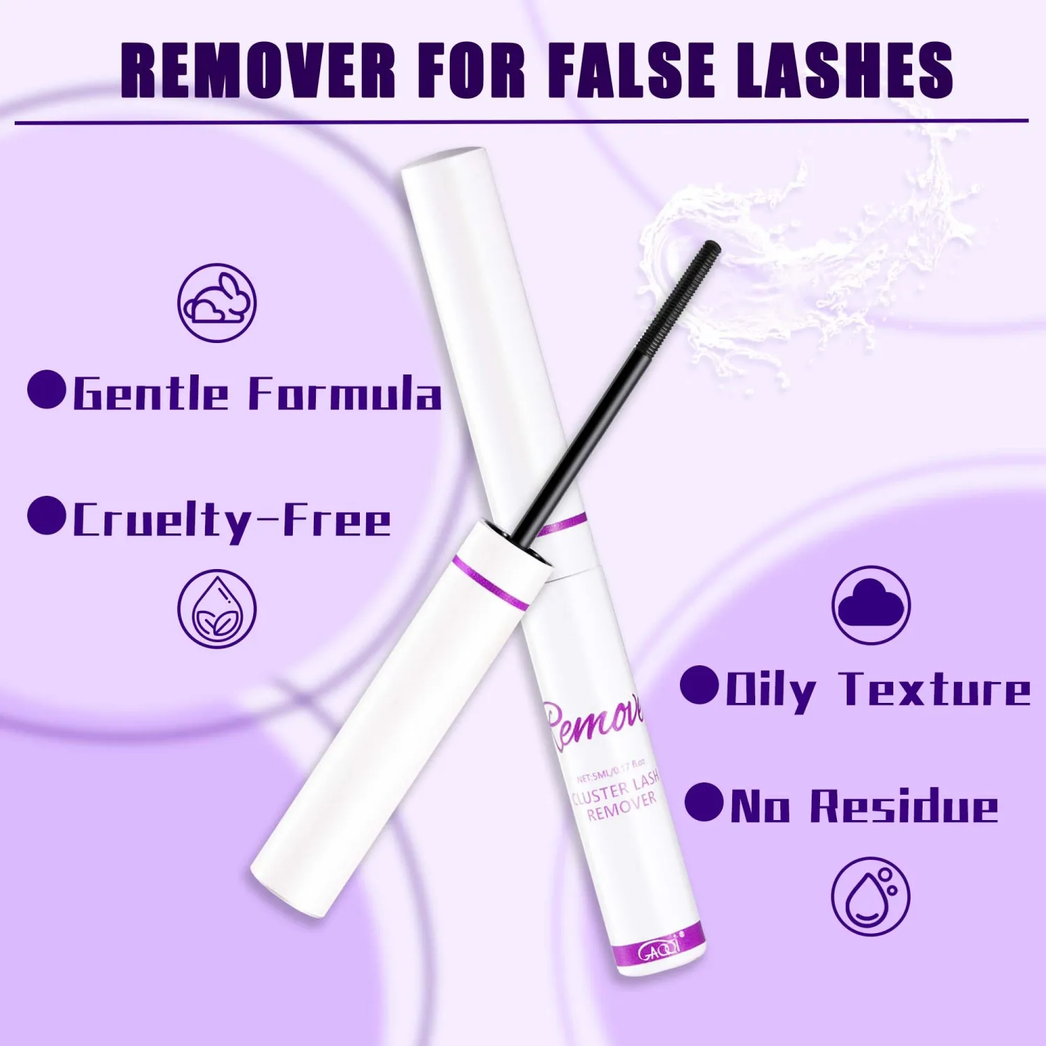 GAQQI Lash Cluster Remover, Lash Remover for DIY Lashes, 5ml