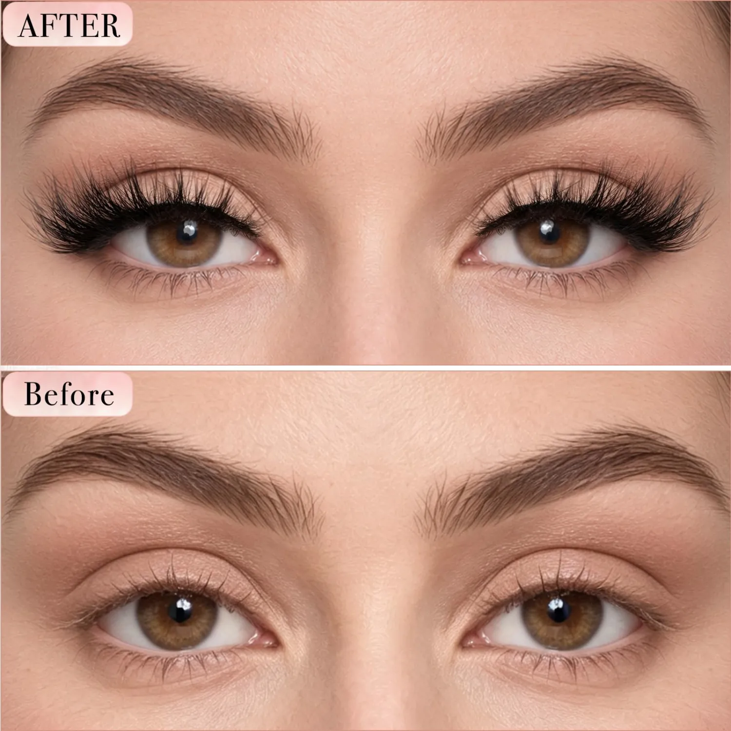 Lashes Wispy False Eyelashes Strips Cat Eye Fake Lash Natural Look Mink Strip Eyelash Pack Fluffy Cateye Eye Lash Set Demi Wispies Full Pestañas Postizas Clear Band Easy Lashes for Beginners