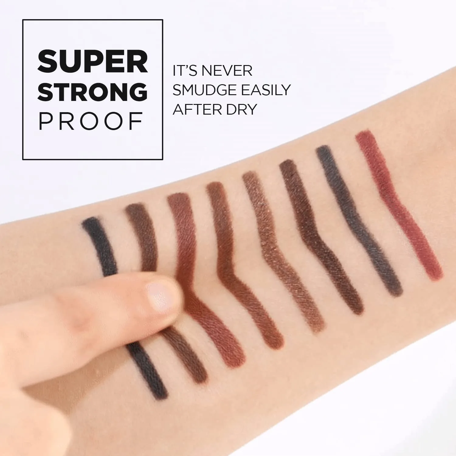 THESAEM Eco Soul Powerproof Super Slim Eyeliner - 2mm Micro Precision Gel Eyeliner, 0.003 oz (0.1g) - BR05 Choco Brown