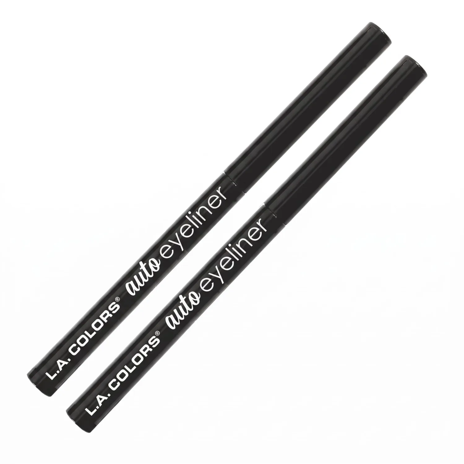 L.A. COLORS Automatic Eyeliner Pencil (Carded), Black CBAE661A (Pack of 2)
