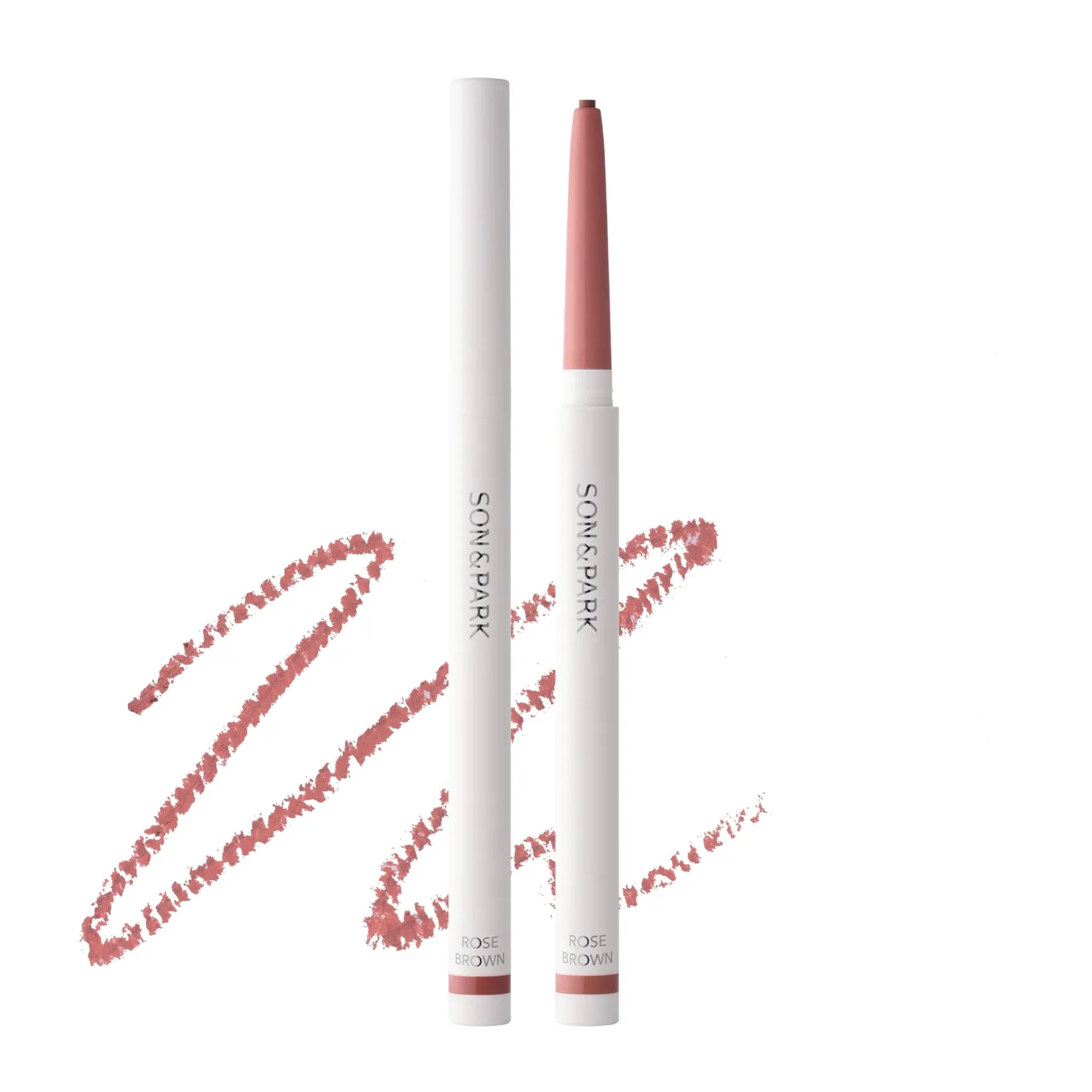 SON&PARK Multi Drawing Slim Eyeliner & Lipliner, Rose Brown