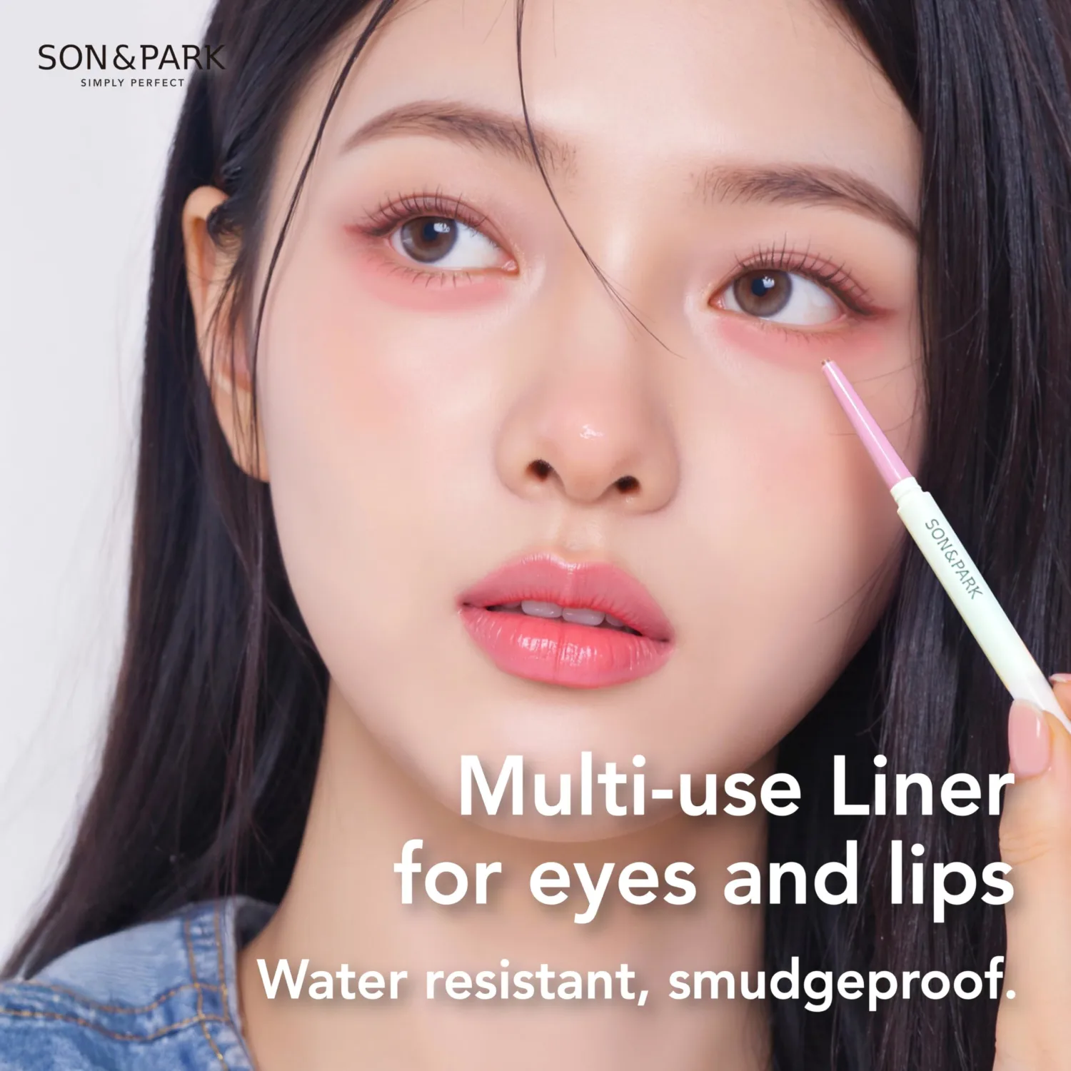 SON&PARK Multi Drawing Slim Eyeliner & Lipliner, Sweet Salmon