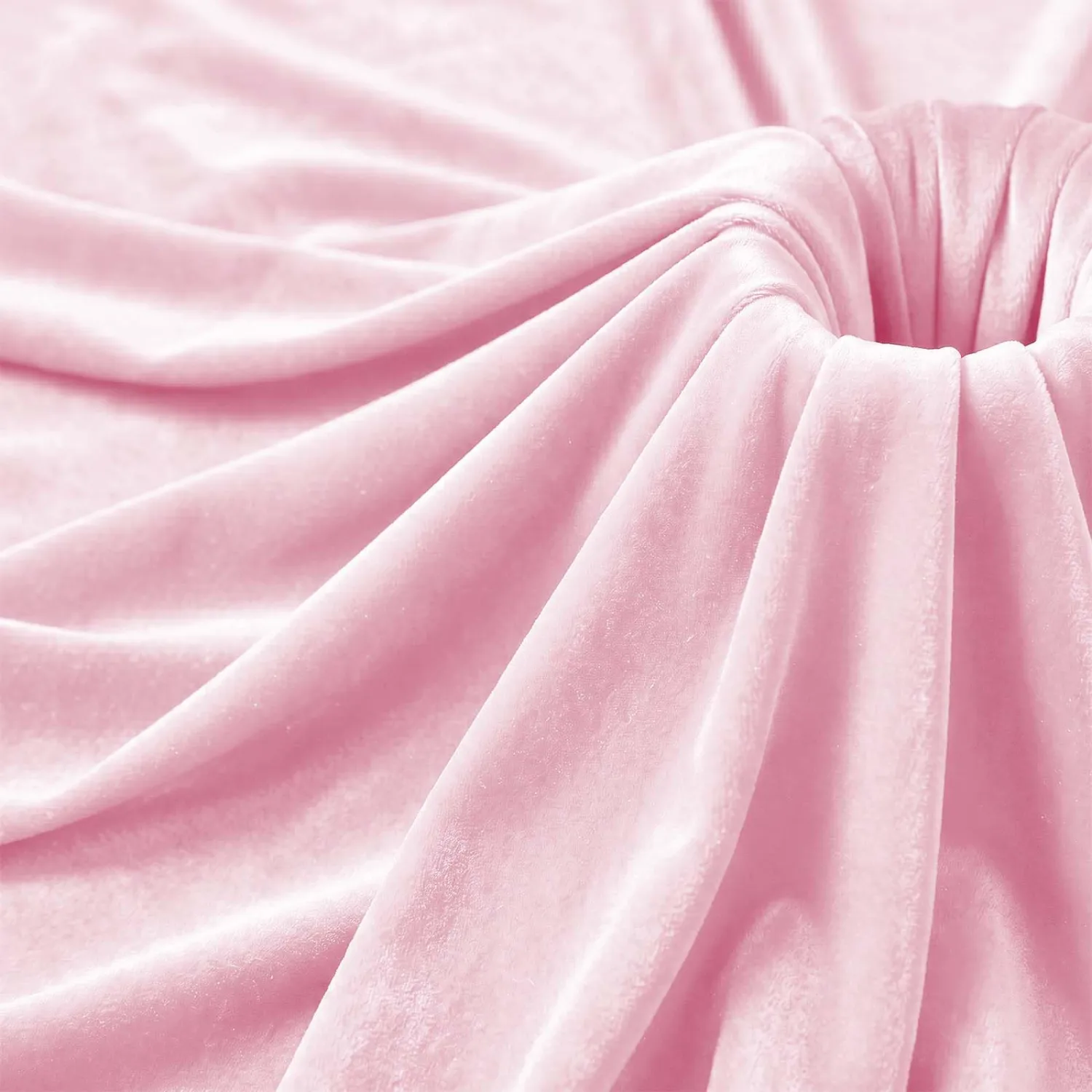 Stretch Velvet Fabric by the Yard Pink 60 Inch Wide 1 Yard