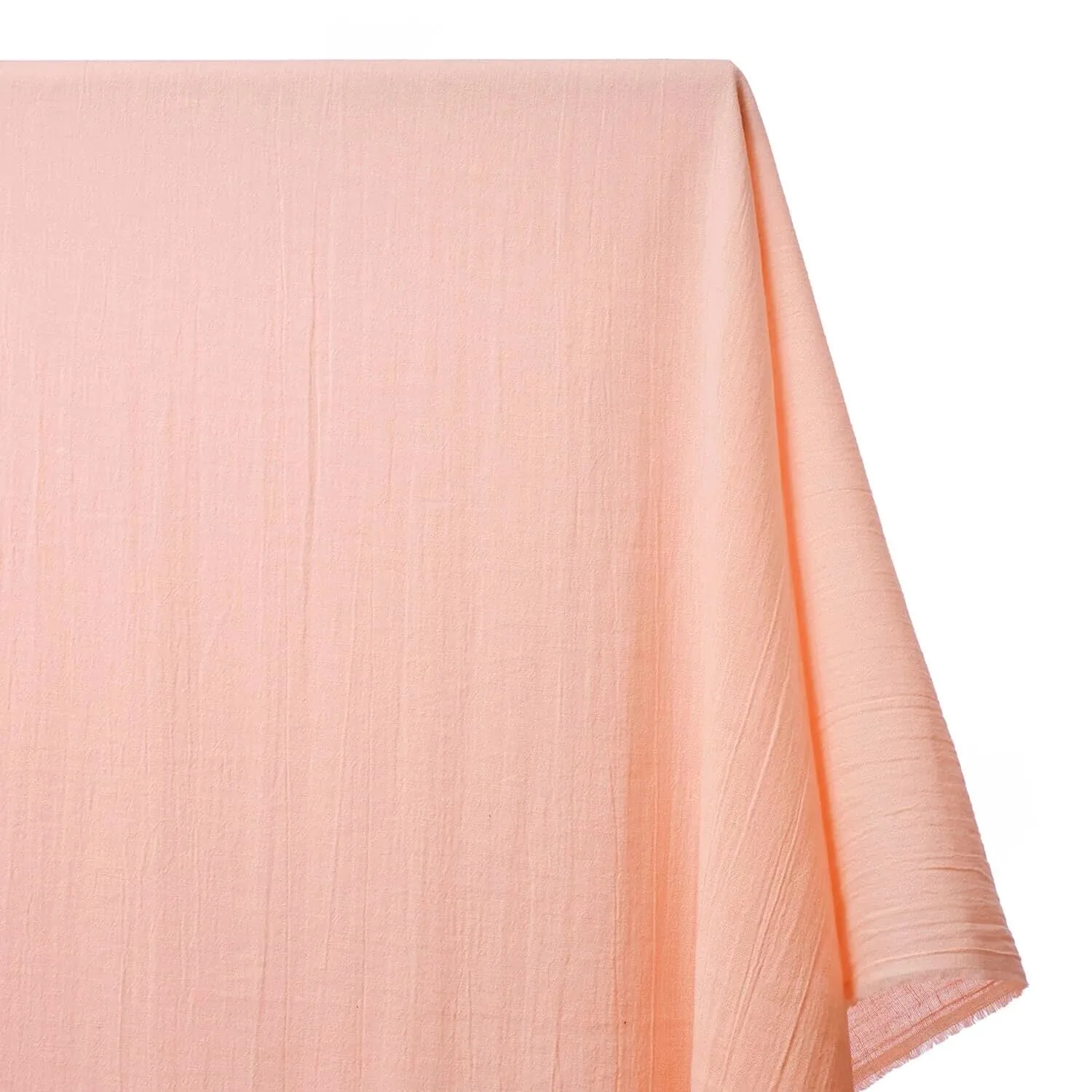 AK TRADING CO. 50" Wide 100% Cotton Island Breeze Gauze Fabric by The Yard – Lightweight, Breathable Material for Apparel, Crafts, Home Décor, Photoshoots, & DIY Projects (Blush Pink, 1 Yard)
