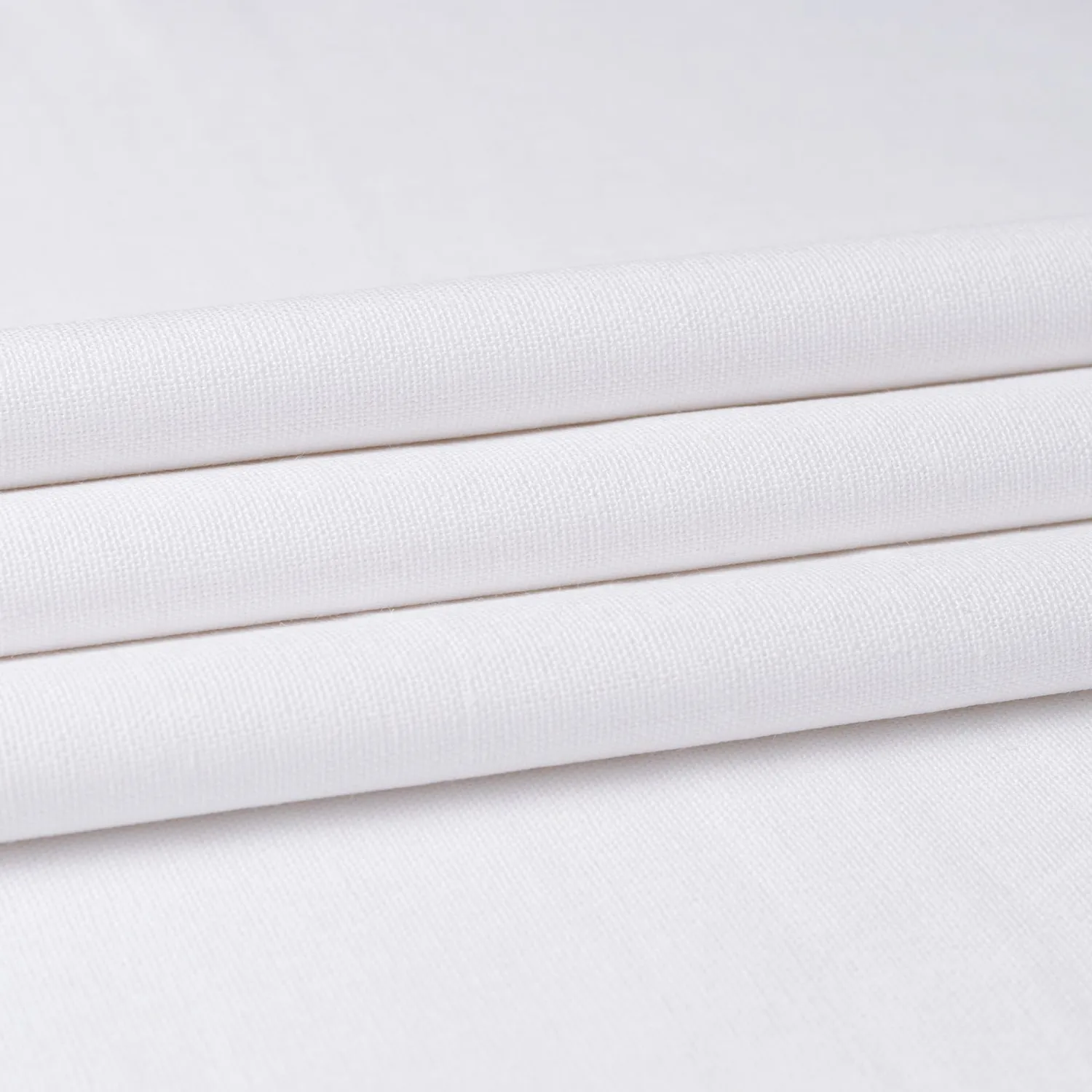 Linen Fabric | Natural Linen Cloth | Embroidery, Sewing | Soft, Breathable | 59" Wide | 30% Linen, 70% Viscose | Hemp, Jute, Needlework, Lining (BleachedWhite, 1Y)