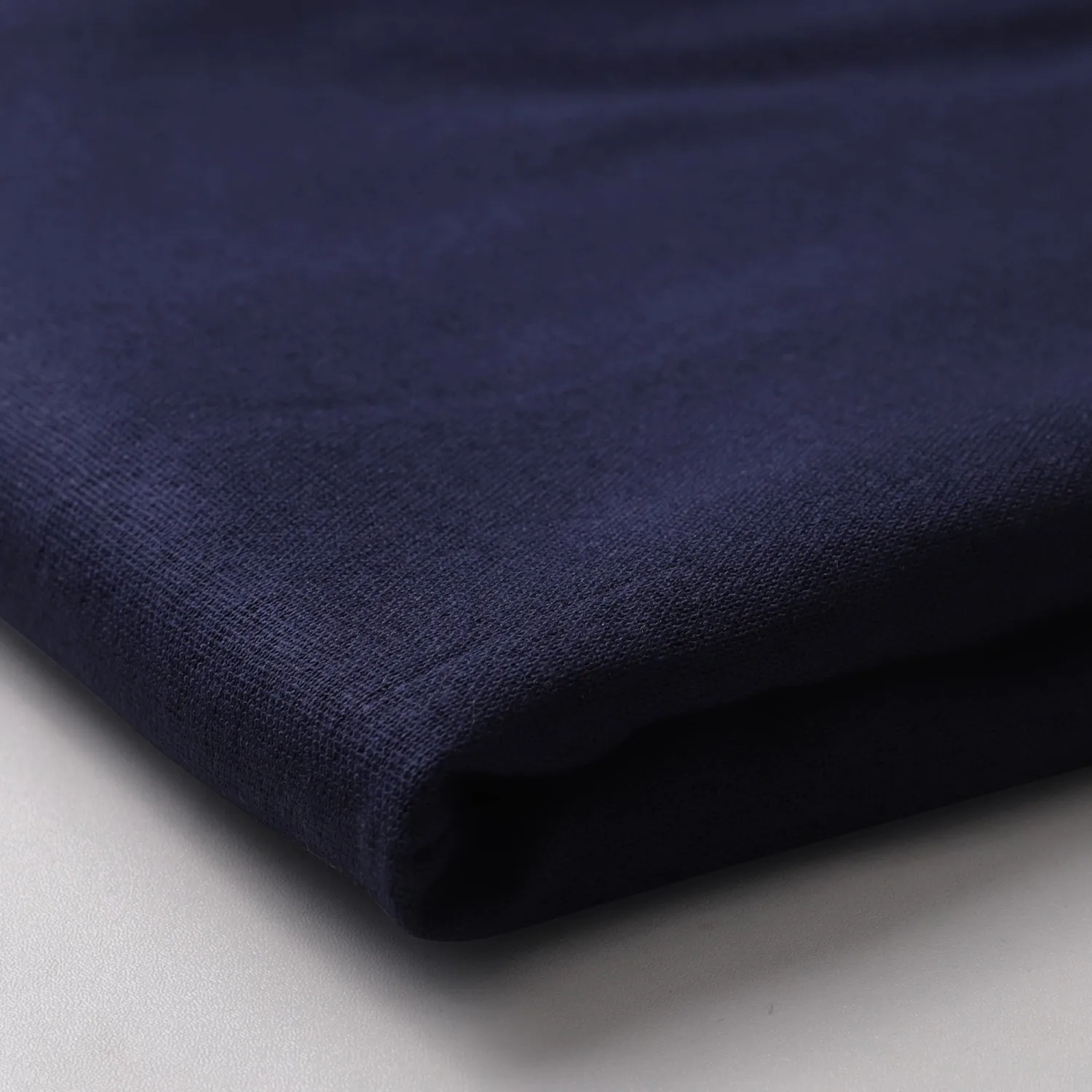Linen Fabric | Natural Linen Cloth | Embroidery, Sewing | Soft, Breathable | 59" Wide | 30% Linen, 70% Viscose | Hemp, Jute, Needlework, Lining (Navy, 1Y)