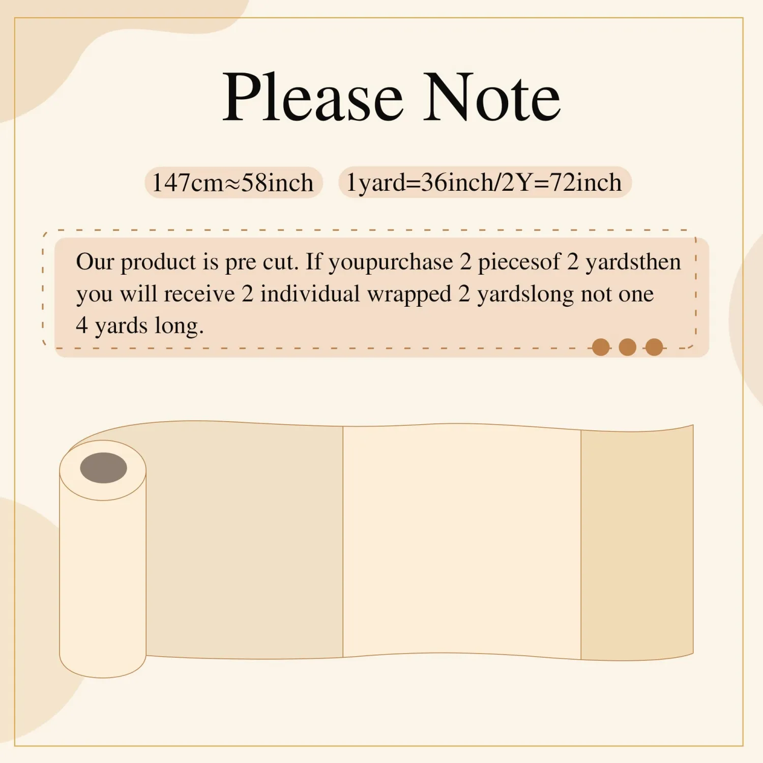 Linen Fabric | Natural Linen Cloth | Embroidery, Sewing | Soft, Breathable | 59" Wide | 30% Linen, 70% Viscose | Hemp, Jute, Needlework, Lining (Apricot, 1Y)
