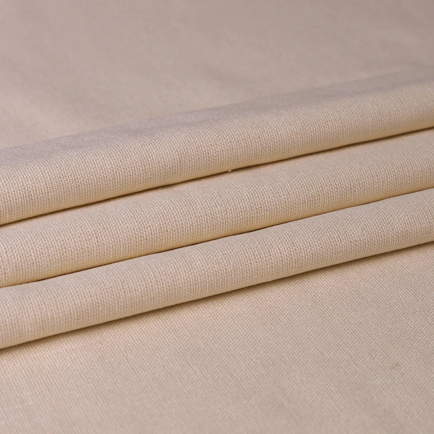 Linen Fabric | Natural Linen Cloth | Embroidery, Sewing | Soft, Breathable | 59" Wide | 30% Linen, 70% Viscose | Hemp, Jute, Needlework, Lining (Apricot, 1Y)