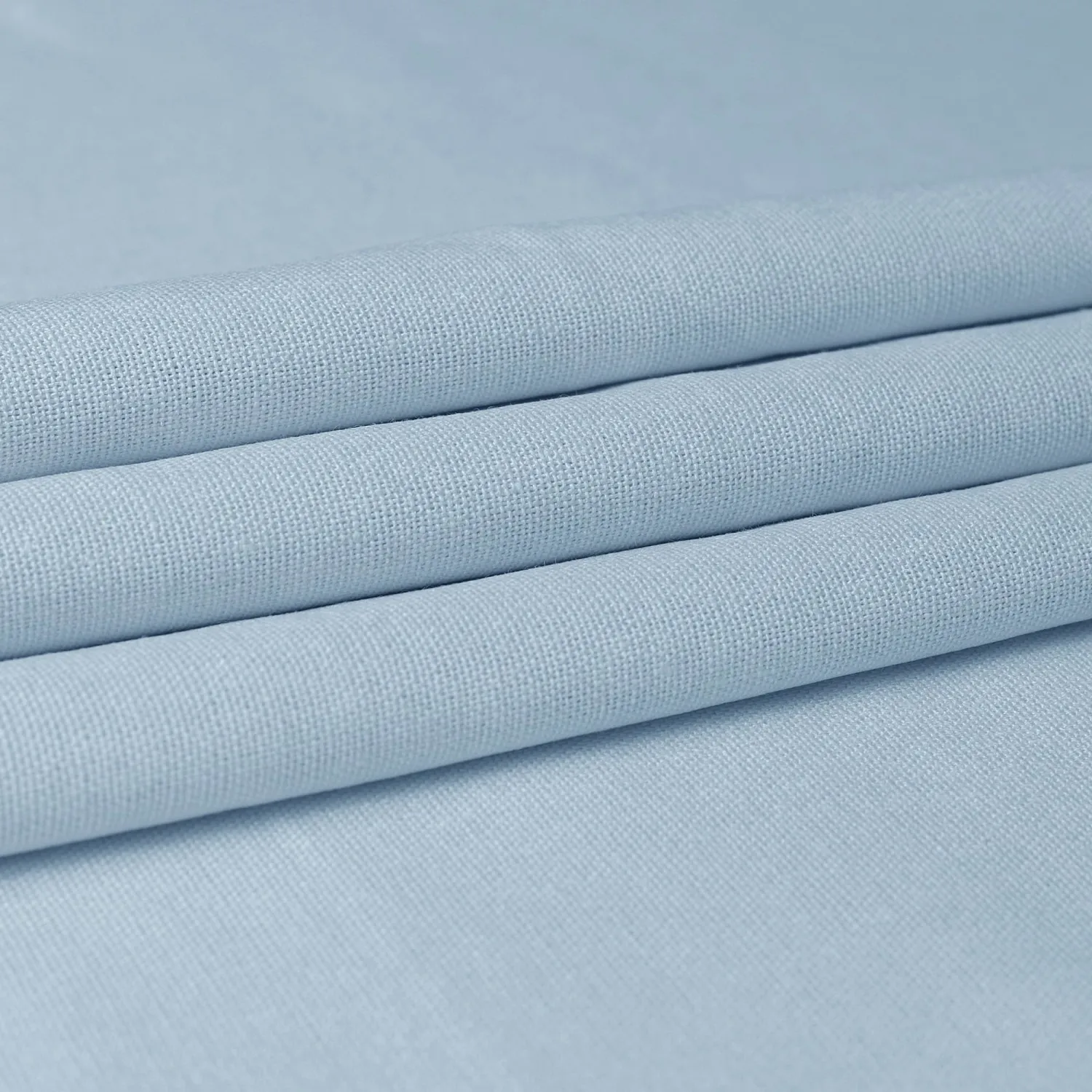 Linen Fabric | Natural Linen Cloth | Embroidery, Sewing | Soft, Breathable | 59" Wide | 30% Linen, 70% Viscose | Hemp, Jute, Needlework, Lining (Blue, 1Y)