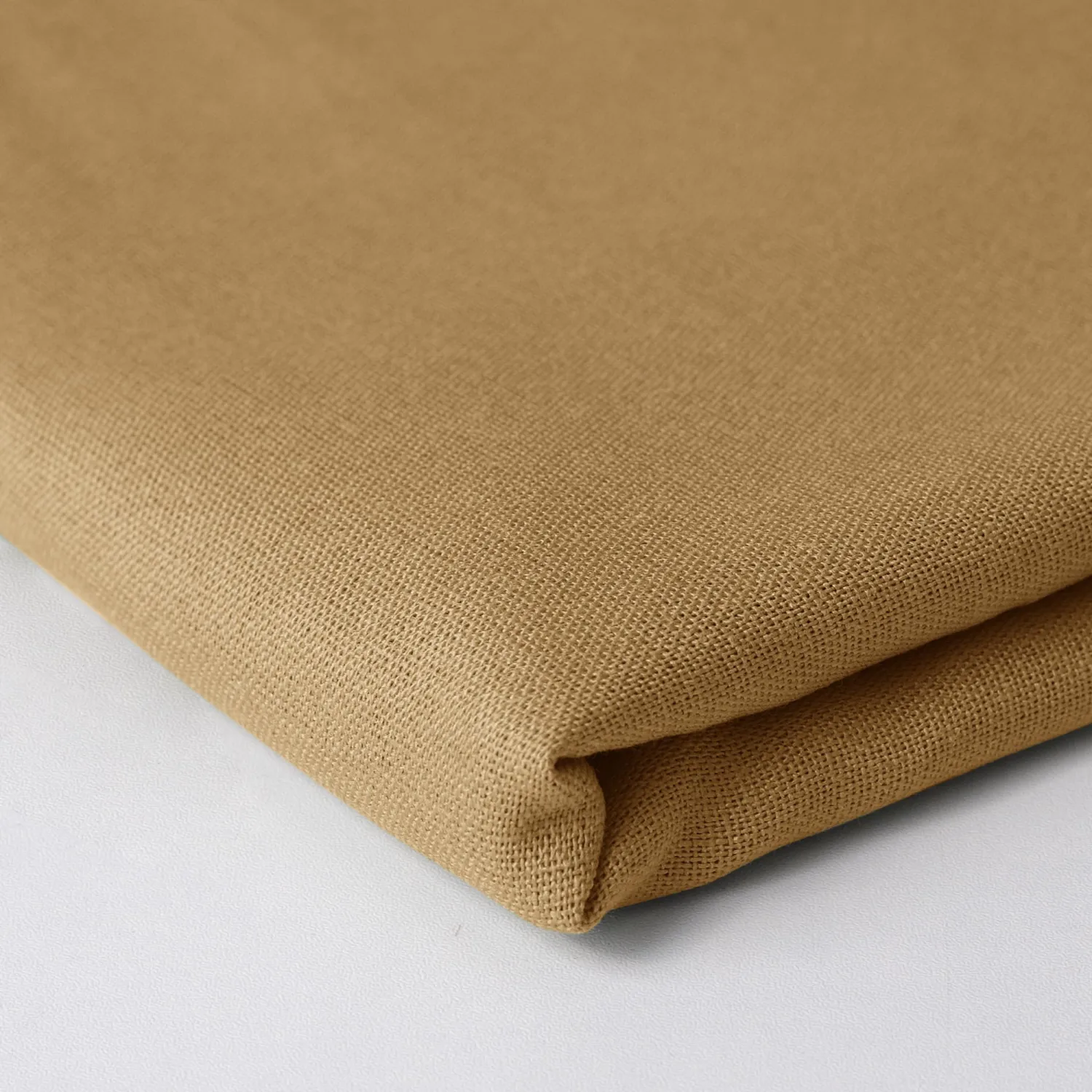 Linen Fabric | Natural Linen Cloth | Embroidery, Sewing | Soft, Breathable | 59" Wide | 30% Linen, 70% Viscose | Hemp, Jute, Needlework, Lining (Khaki, 1Y)