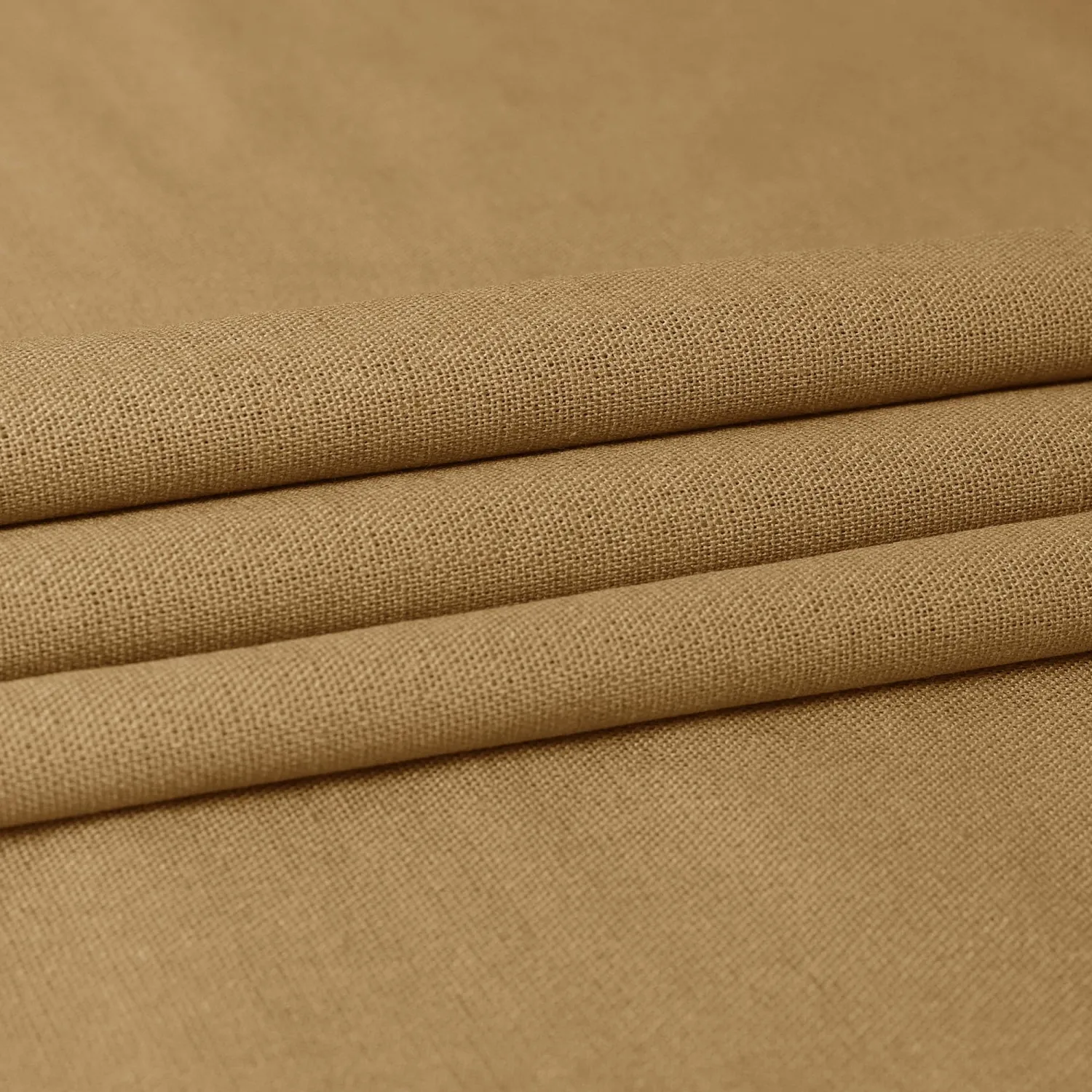 Linen Fabric | Natural Linen Cloth | Embroidery, Sewing | Soft, Breathable | 59" Wide | 30% Linen, 70% Viscose | Hemp, Jute, Needlework, Lining (Khaki, 1Y)
