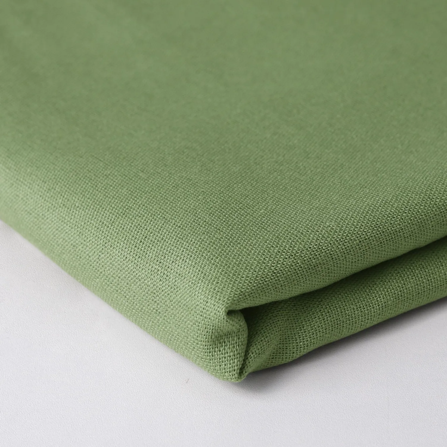 Linen Fabric | Natural Linen Cloth | Embroidery, Sewing | Soft, Breathable | 59" Wide | 30% Linen, 70% Viscose | Hemp, Jute, Needlework, Lining (Light Green, 1Y)