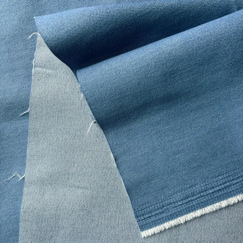 1-Yard 8 oz Breeze Blue Denim Fabric for Sewing, Crafting |Stylish Denim Fabric |Denim Fabric by The Yard |Jean Material|Denim Material| Breeze Blue Jean Fabric