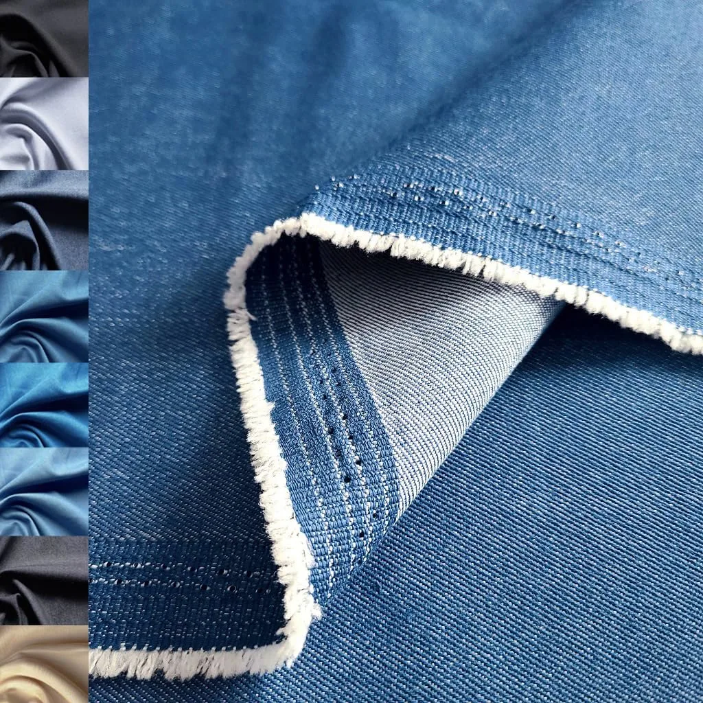 1-Yard 8 oz Indigo Blue Denim Fabric for Sewing, Crafting |Stylish Denim Fabric |Denim Fabric by The Yard |Jean Material|Denim Material|Indigo Blue Jean Fabric