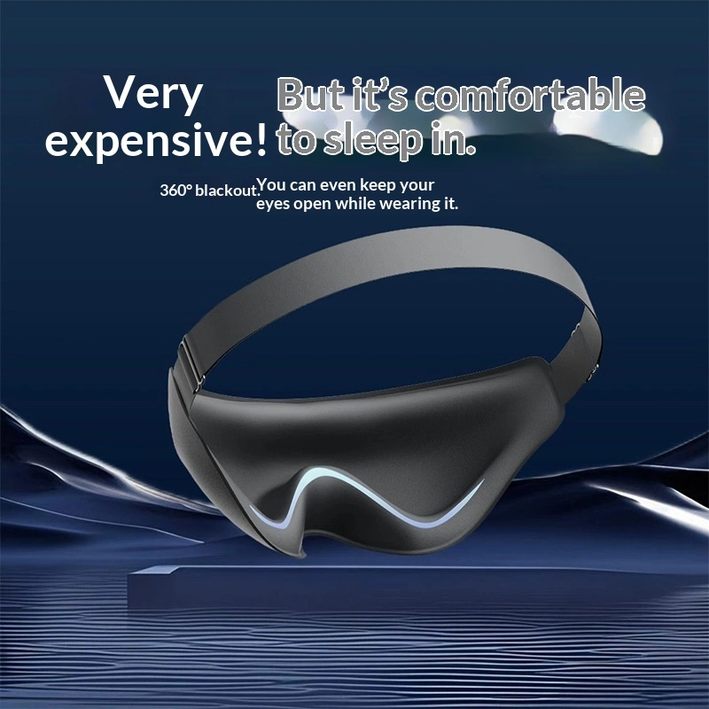 Grooved Non-pressing, Light-blocking Breathable And Resilient Eye Mask