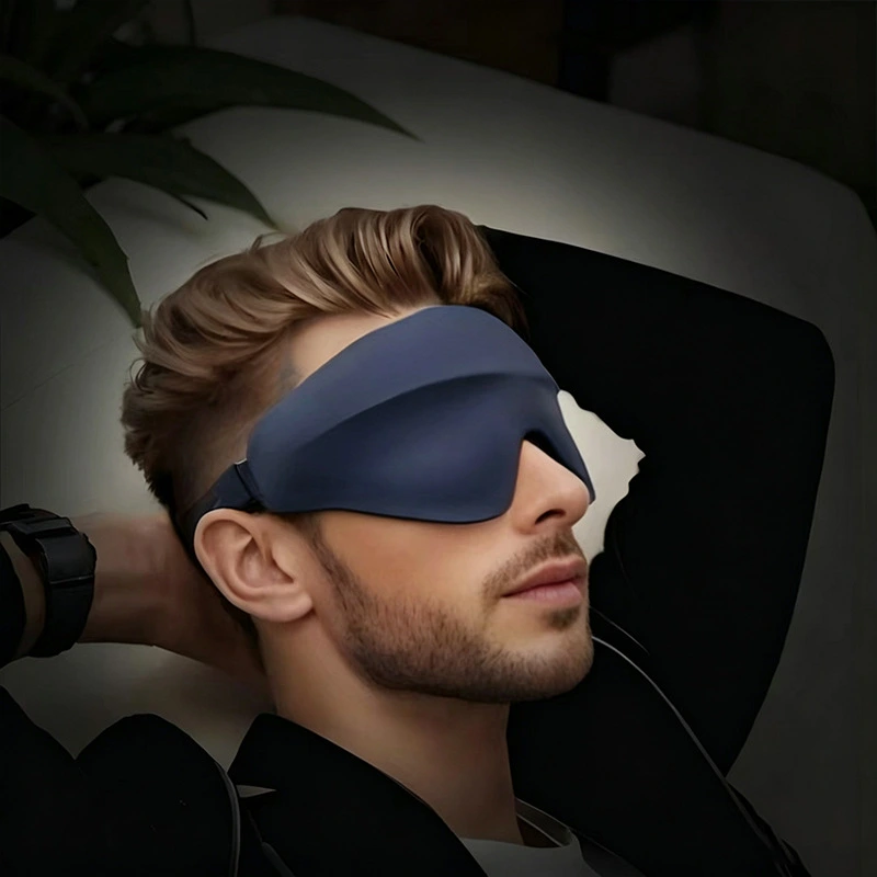 Grooved Non-pressing, Light-blocking Breathable And Resilient Eye Mask