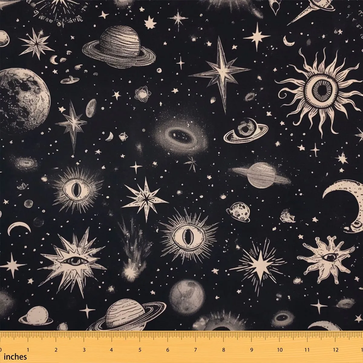 jejeloiu Galaxy Polyester Fabric by The Yard 1 Yard Kids