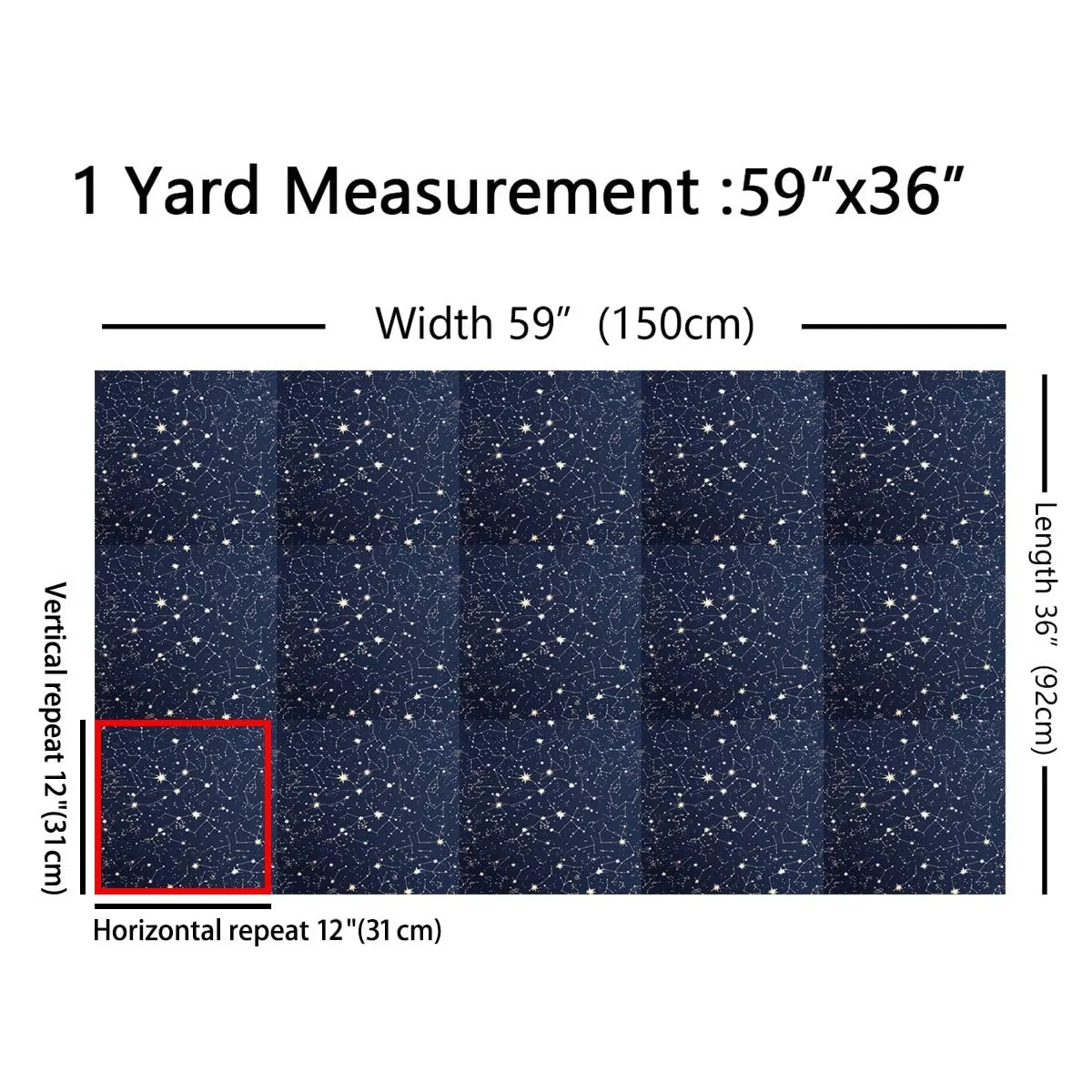 jejeloiu Purple Galaxy Polyester Fabric by The Yard 1 Yard Kids